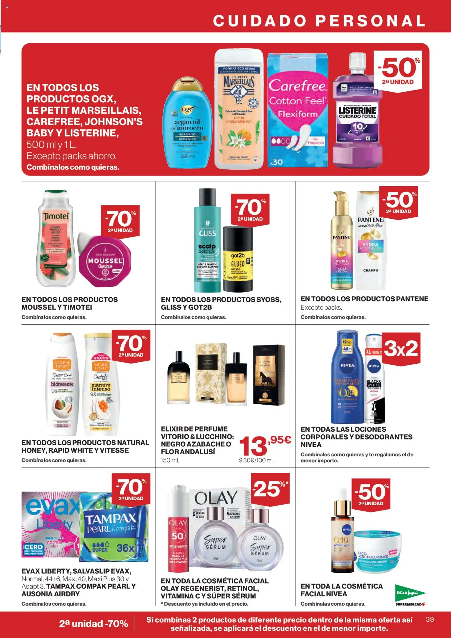 El Corte Inglés ofertas │ válido desde el 24/09/2026 | Página: 39 | Productos: Perfume, Fragancia, Champú, Listerine