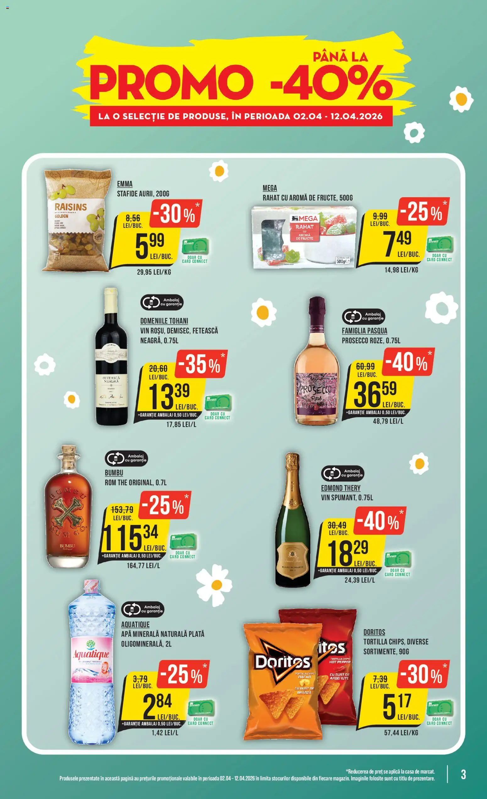 Noul catalog Mega Image – valabil de la 09.04.2026 | Pagină: 3 | Produse: Ardei iute, Brânză, Vin, Fructe