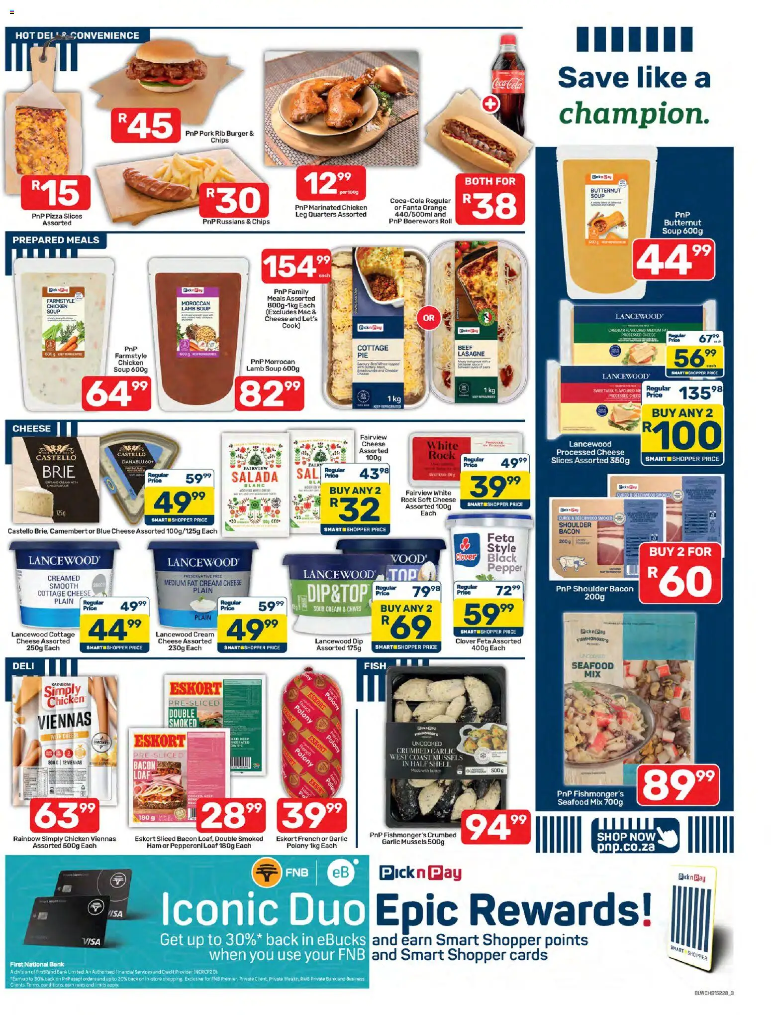 New Pick n Pay catalogue – valid from 07/08/2026 | Page: 3 | Products: Ham, Chicken, Pork, Cheddar