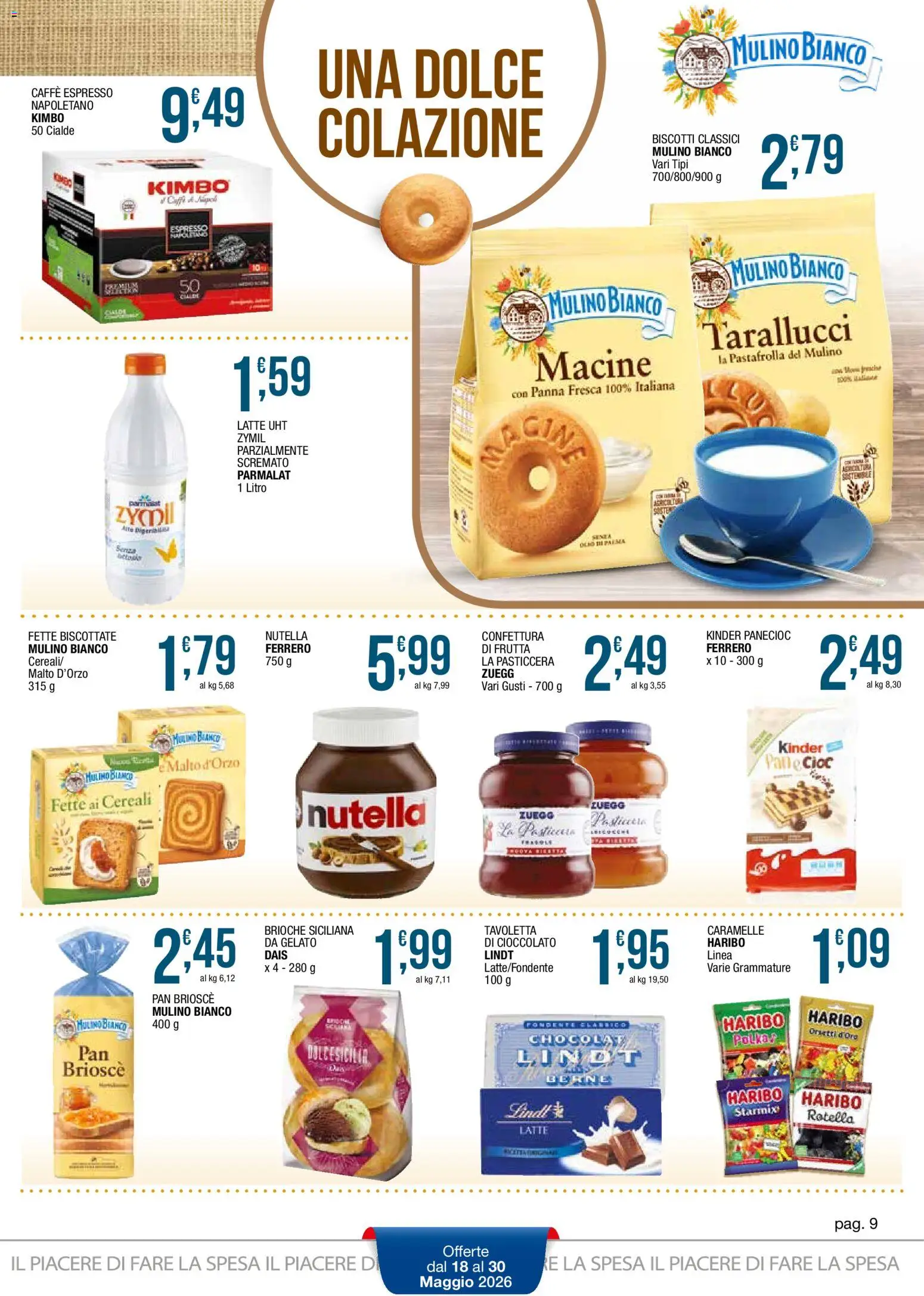 Volantino Sidis del 18.05.2026 | Pagina: 9 | Prodotti: Cioccolato, Pollo, Caramelle, Biscotti
