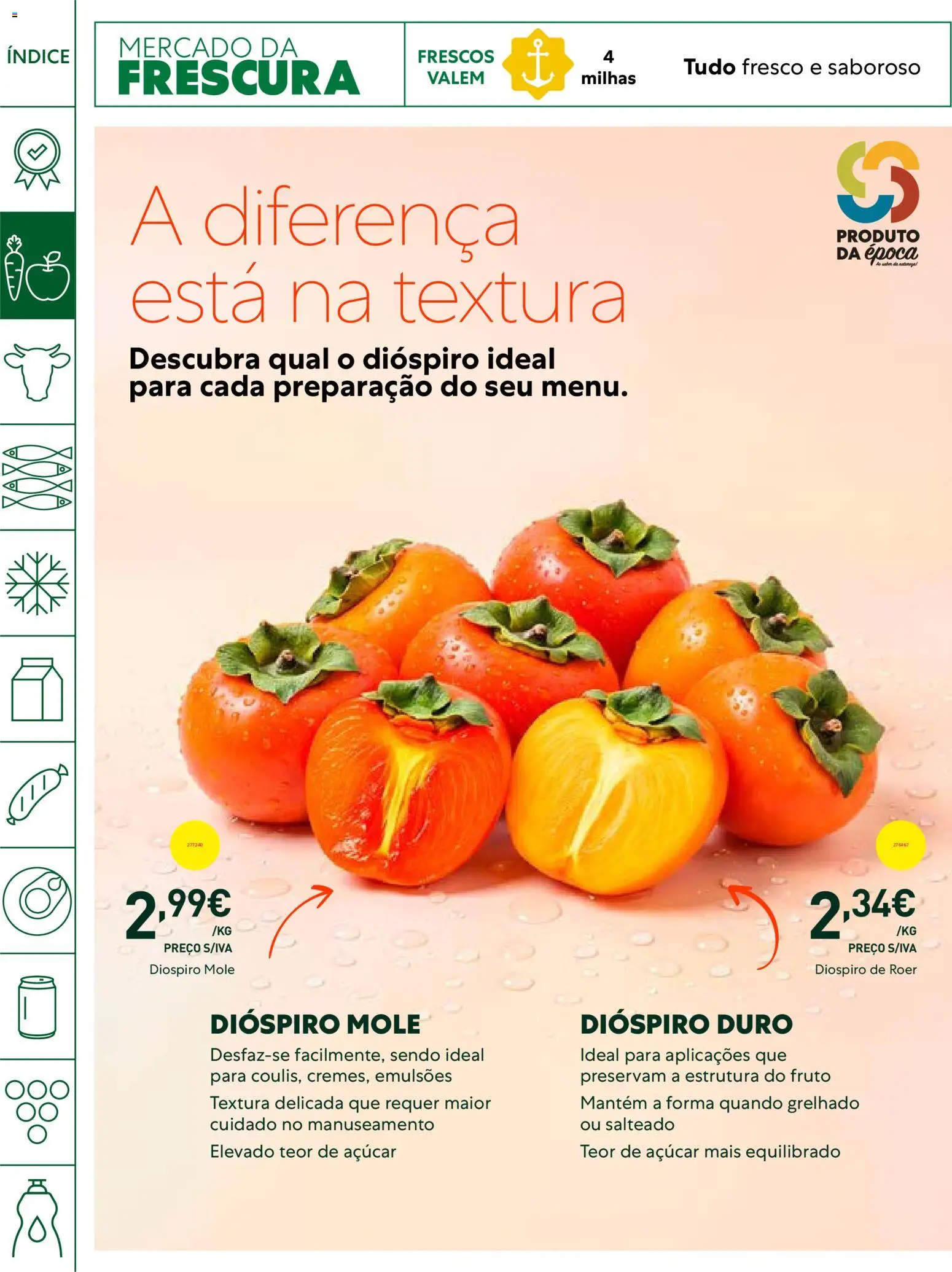 Recheio folheto Horeca │ válido de 13/10/2026 | Página: 2 | Produtos: Dióspiro, Açúcar