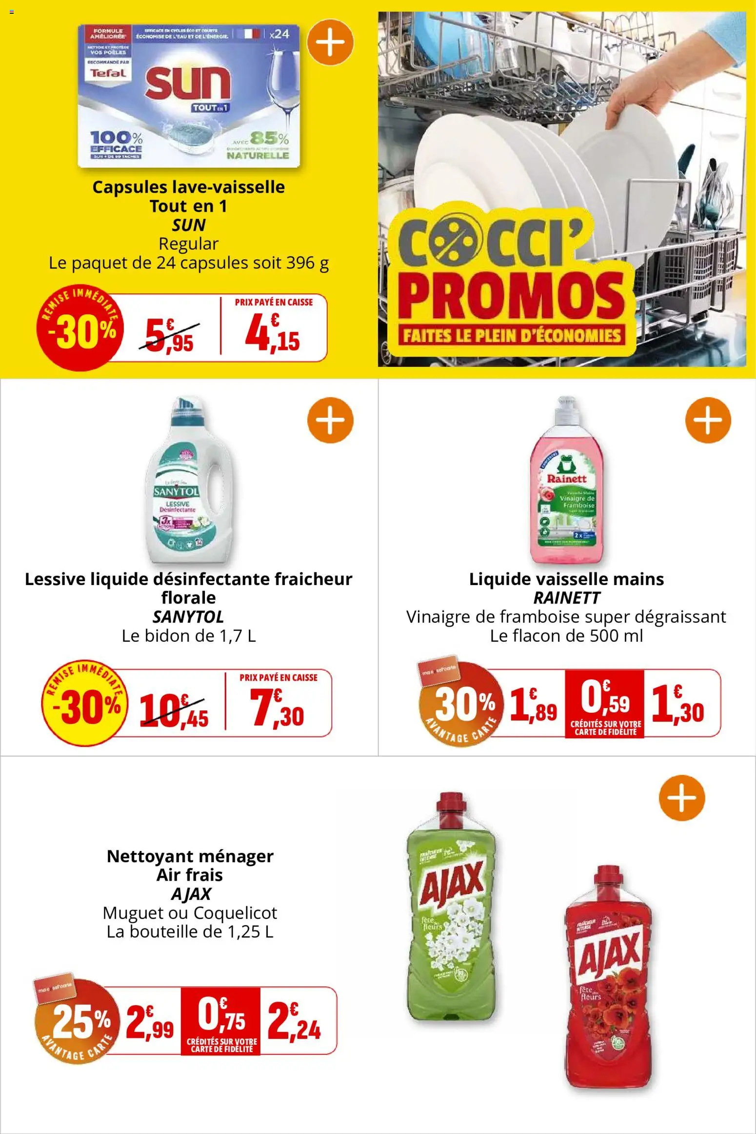 {H1} | Page: 35 | Produits: Lessive Liquide, Tefal, Lessive, Vinaigre