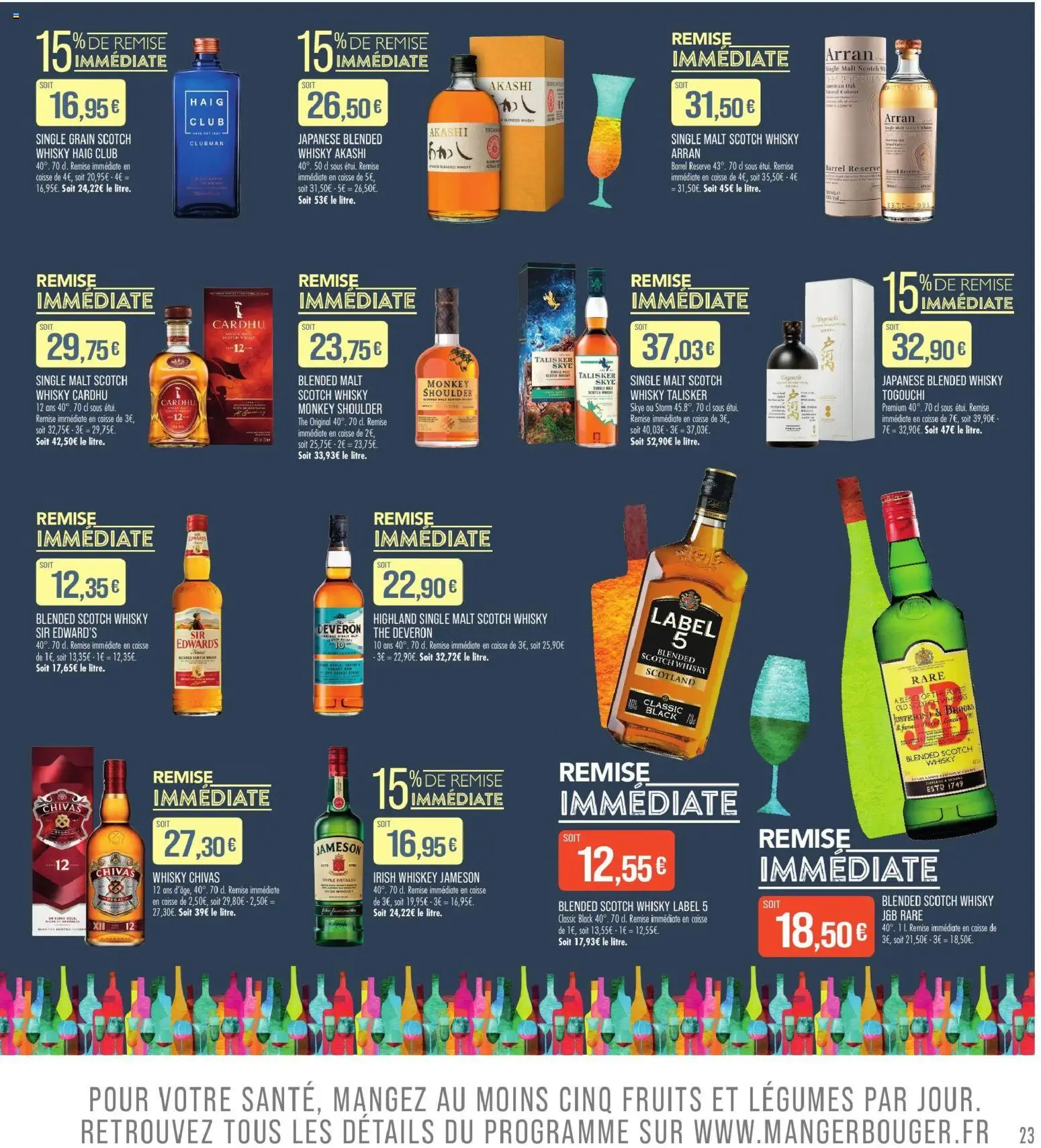 {H1} | Page: 23 | Produits: Whisky, Jameson, Blended whisky, Thé