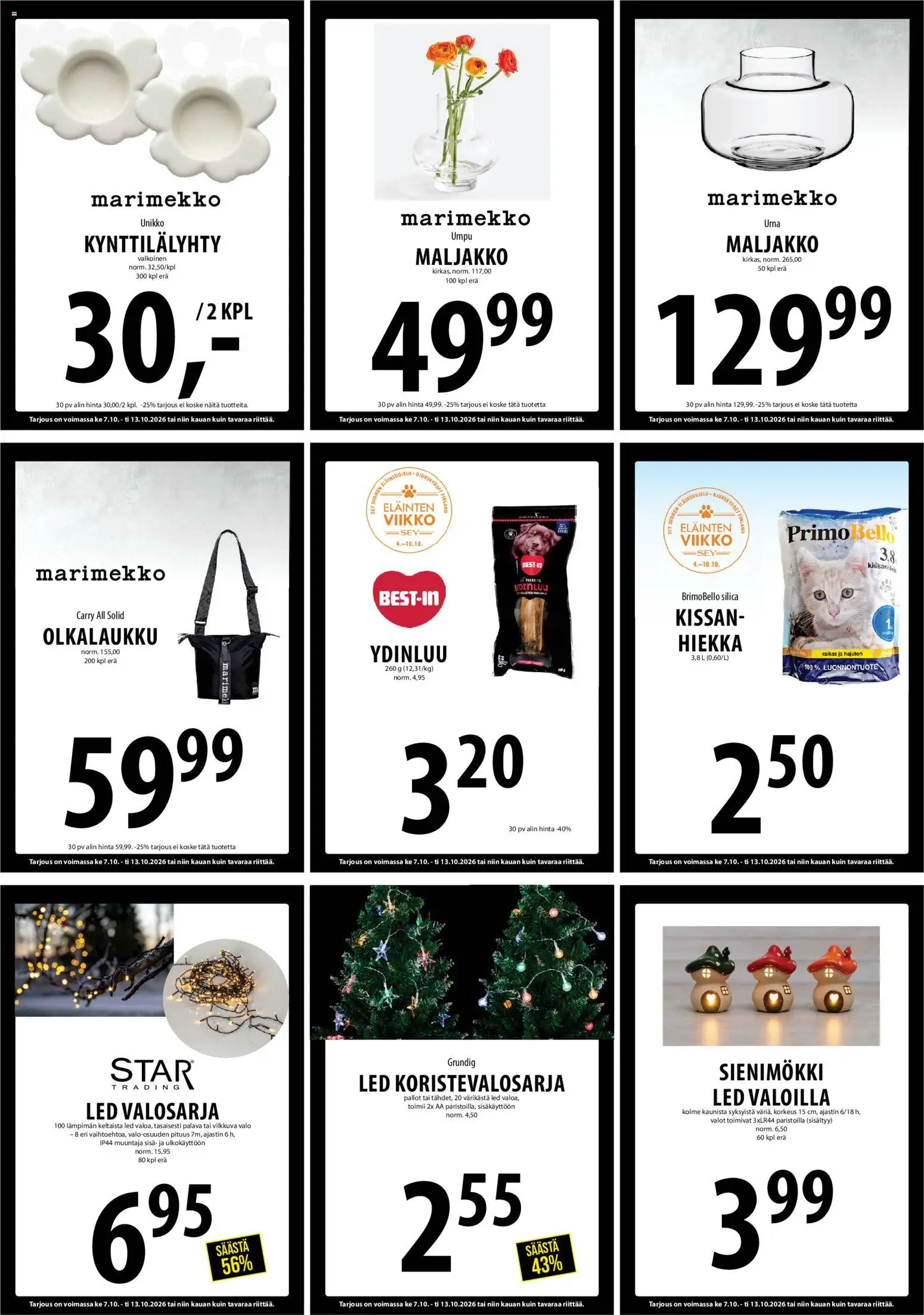 Tuuri tarjoukset – voimassa 07/10/2026 alkaen | Sivu: 13 | Tuotteet: Maljakko