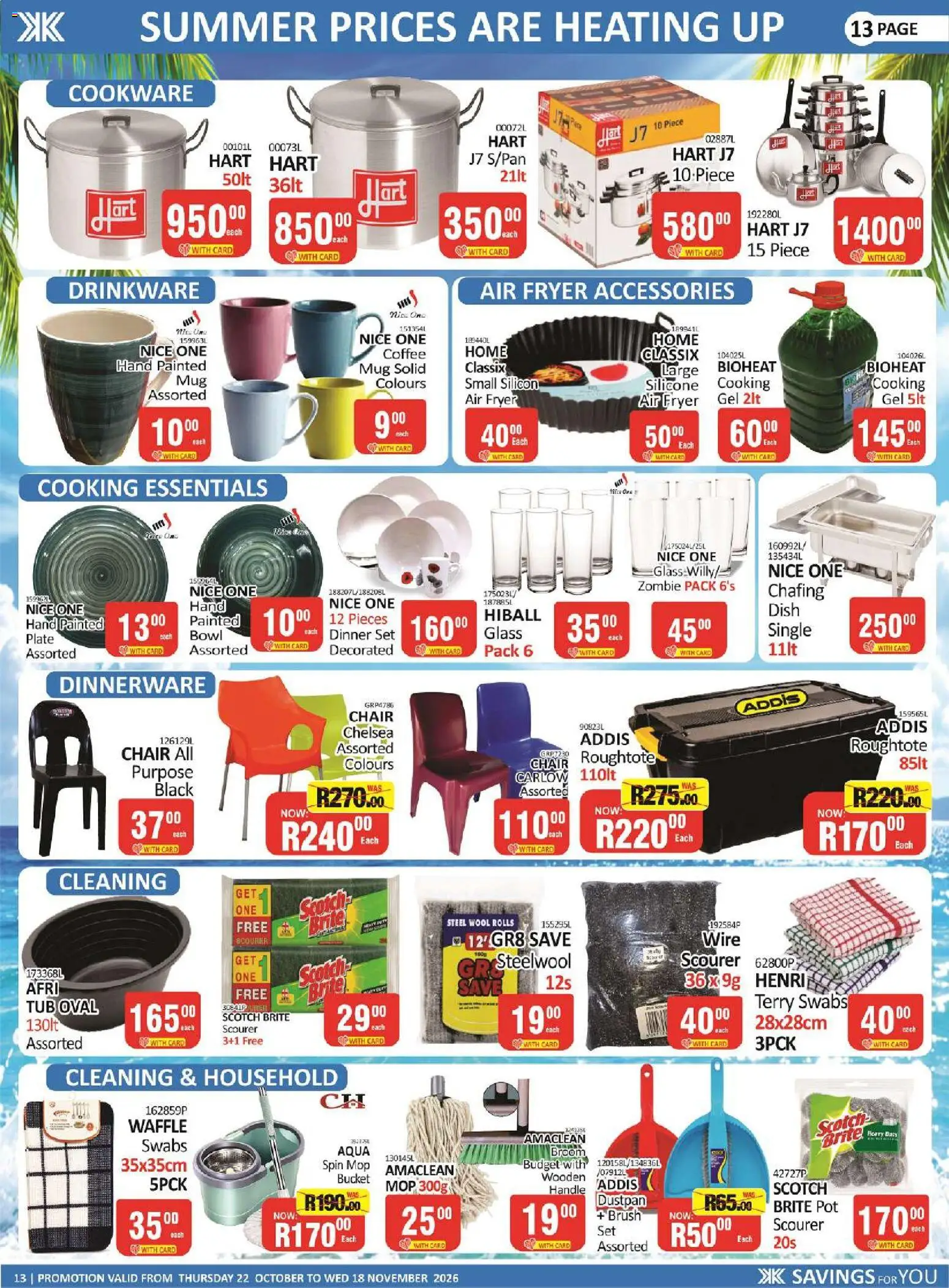 New KIT KAT Cash & Carry catalogue – valid from 22/10/2026 | Page: 13 | Products: Fryer, Chair, Coffee, Mop