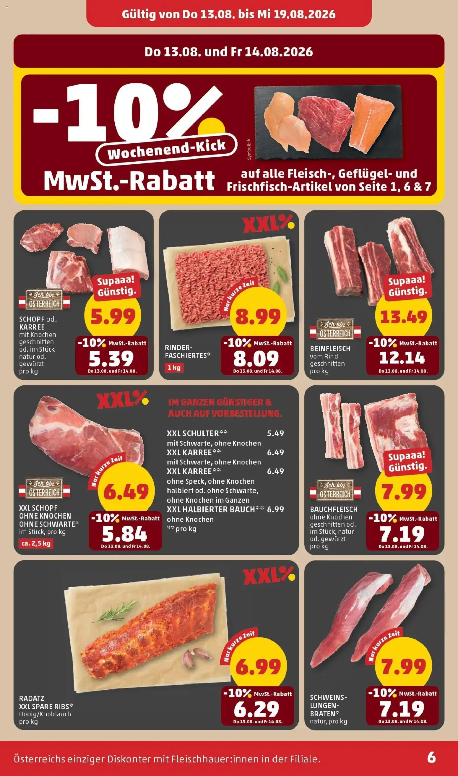 Penny Markt Die ganze Woche sparen ab (13.08.2026) - Angebote, Prospekt | Seite: 6