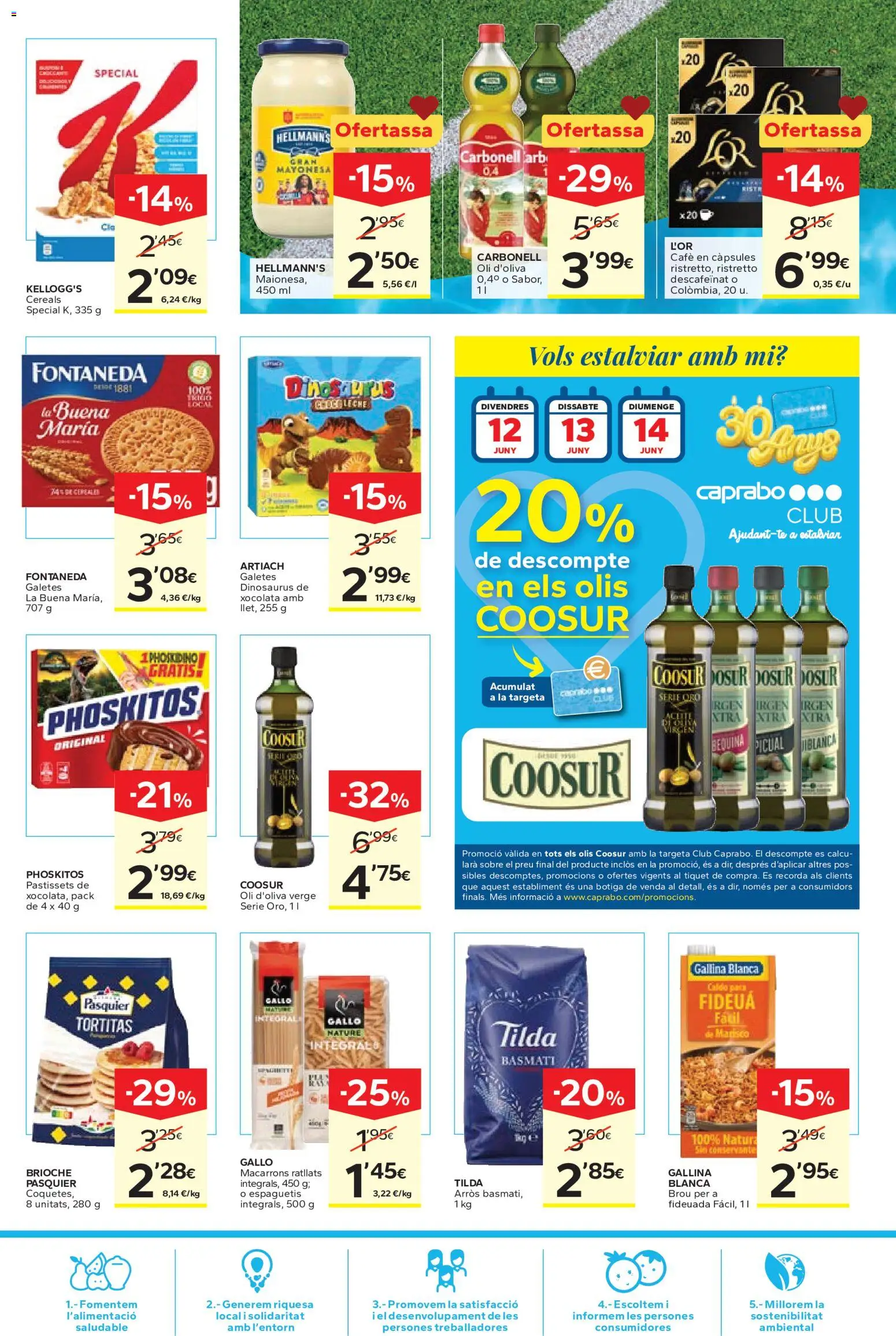 Caprabo Ofertasses d'estiu │ válido desde el 11.06.2026 | Página: 13 | Productos: Café, Οθόνη προβολής