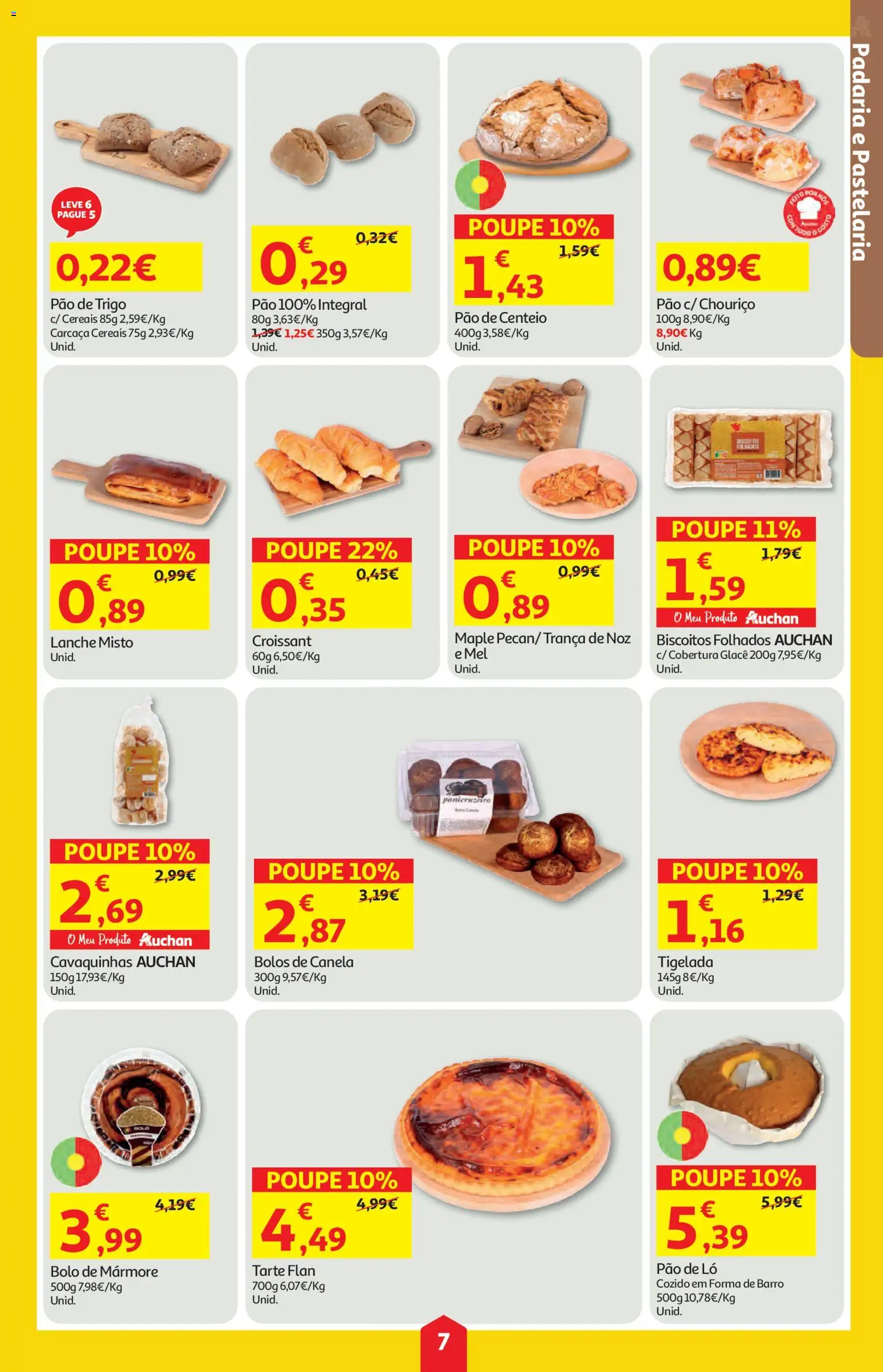 Auchan folheto │ válido de 11.06.2026 | Página: 7 | Produtos: Bolo, Canela, Centeio, Cereais