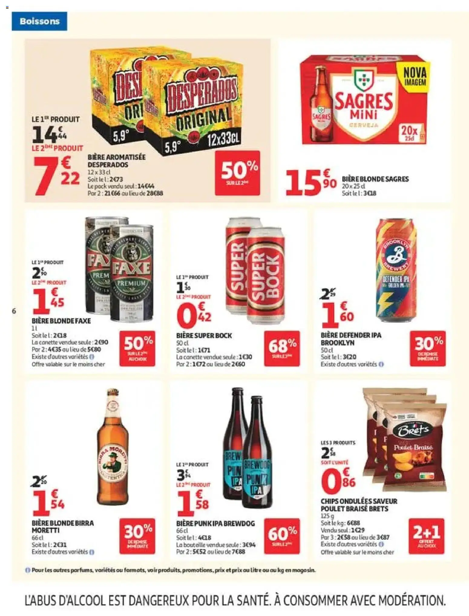 {H1} | Page: 6 | Produits: Desperados, Bière blonde, Bière, Chips