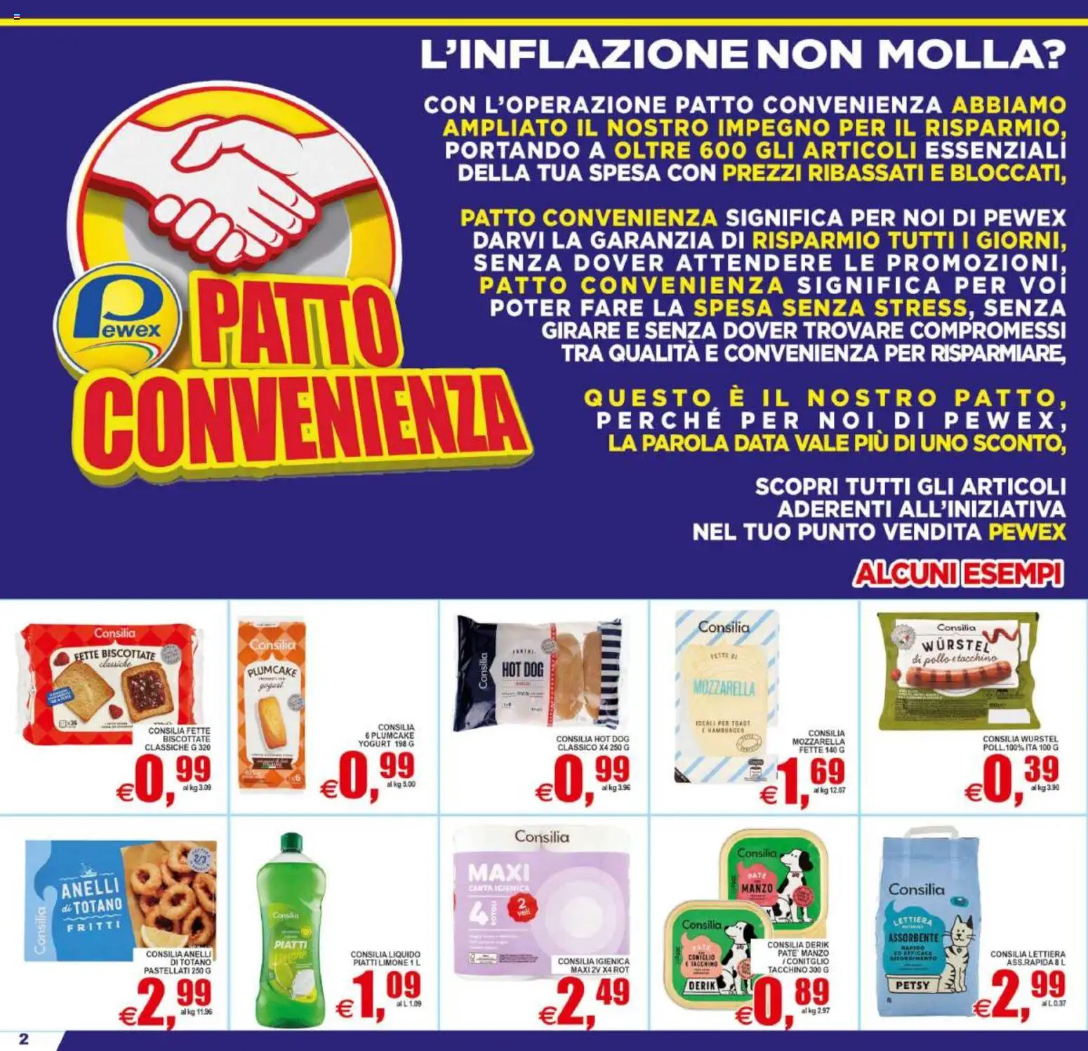Volantino Pewex del 02/09/2026 | Pagina: 2 | Prodotti: Pollo, Manzo, Mozzarella, Coniglio