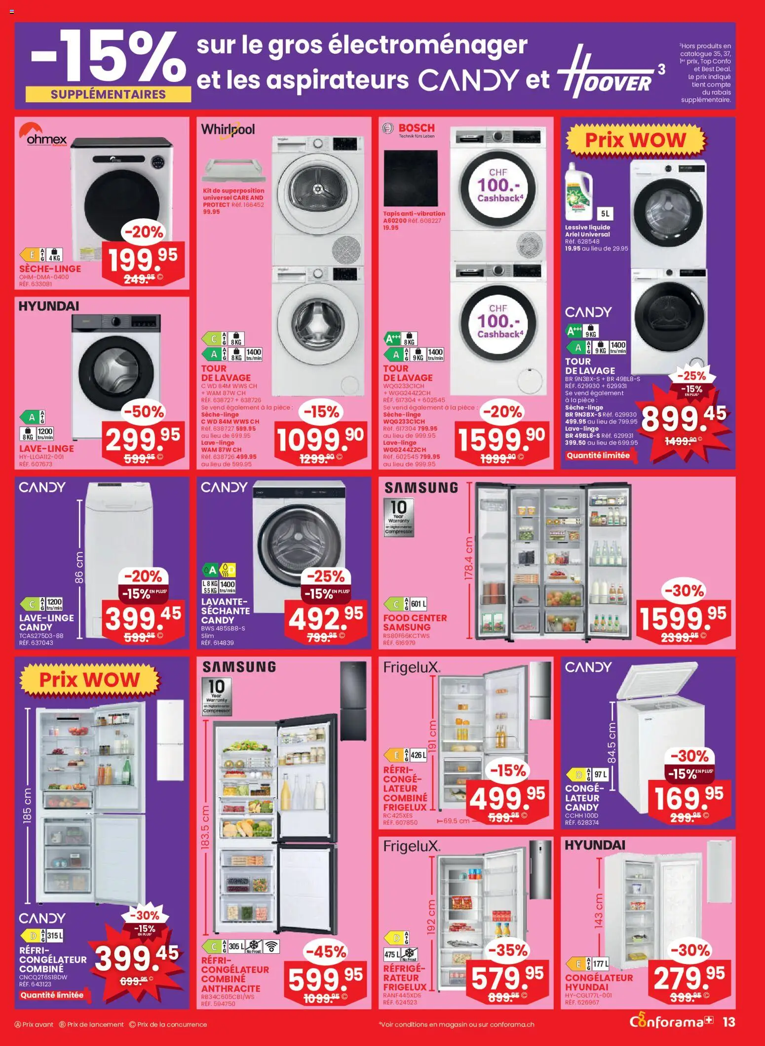 Conforama aktionen FR Nr 36 – gültig ab 02.09.2026 | Seite: 13 | Produkte: Top, Samsung, Bosch