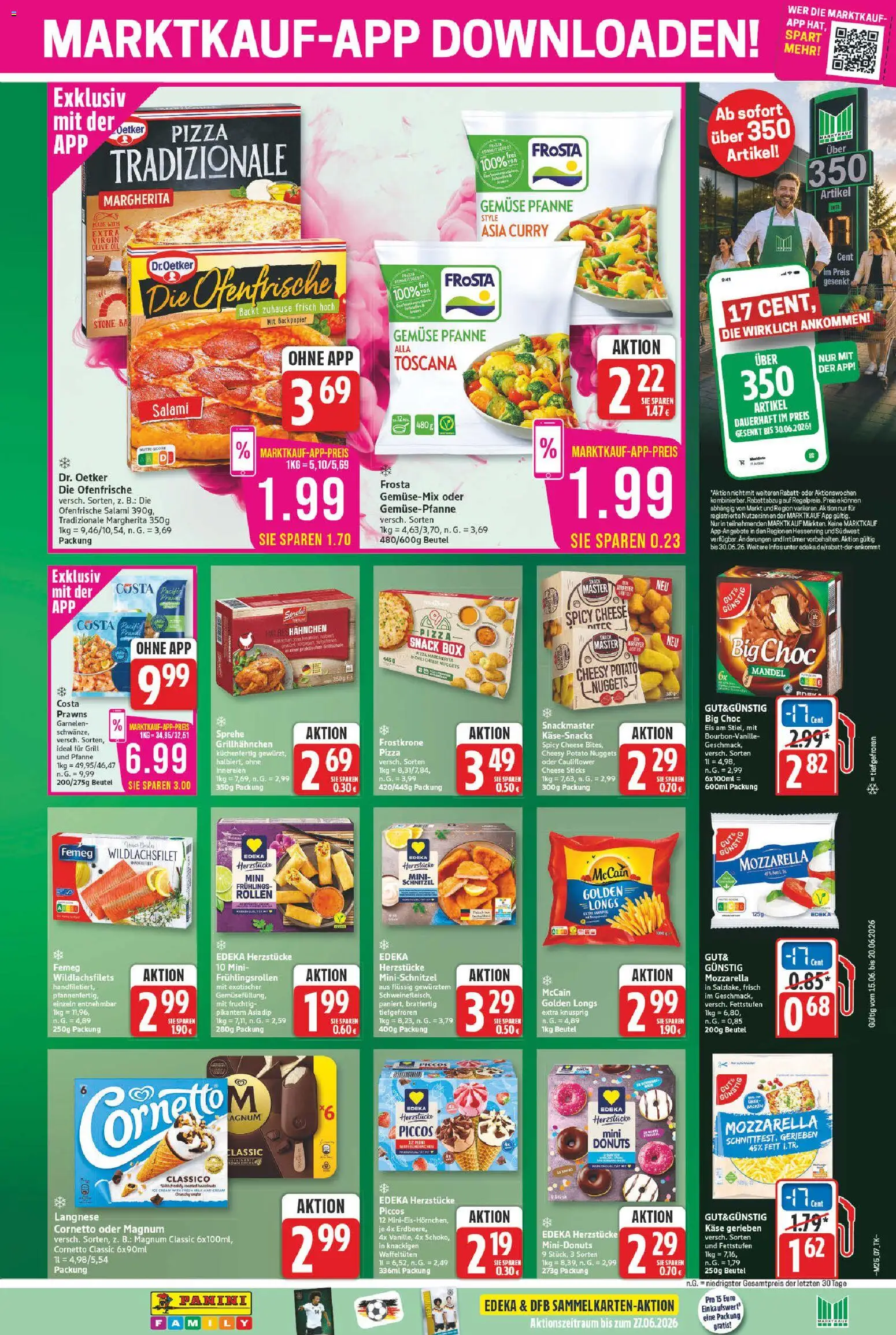 Marktkauf Prospekt – gültig ab 15.06.2026 | Seite: 7 | Produkte: Langnese, Käse, McCain, Ofenfrische
