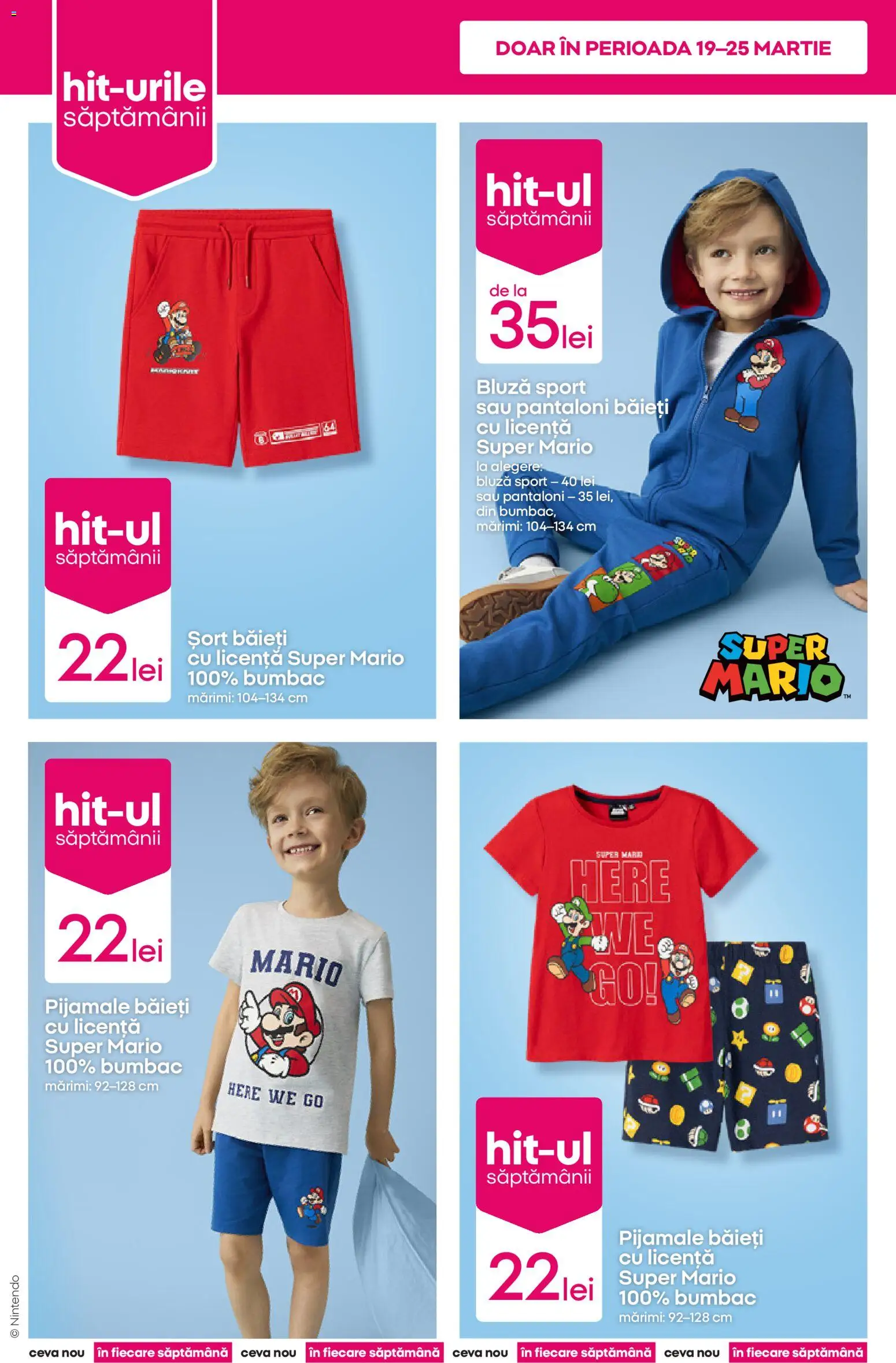 Noul catalog Pepco – valabil de la 19.03.2026 | Pagină: 2 | Produse: Șort, Bluză, Pantaloni, Pijamale