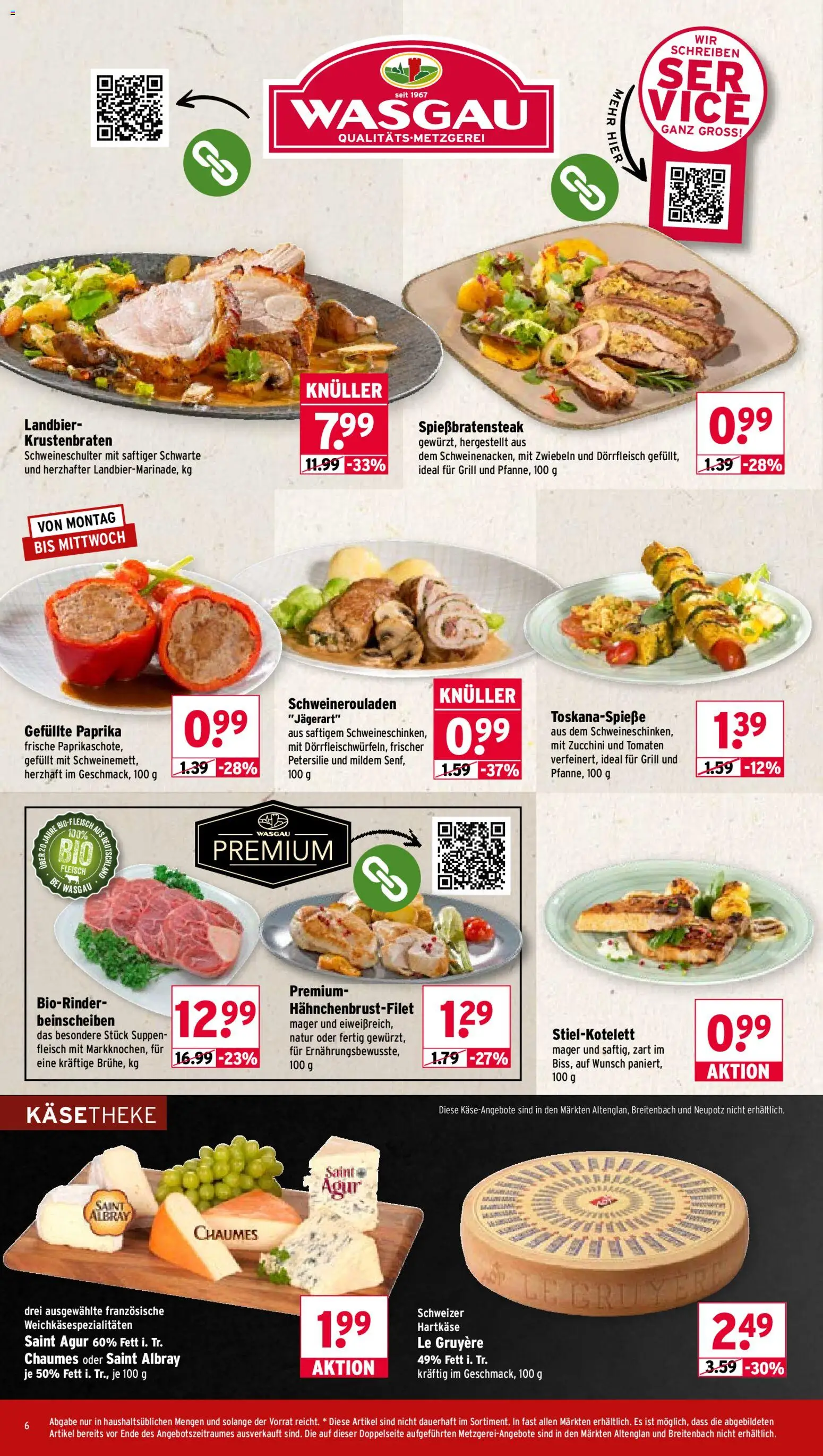 Wasgau Prospekt – gültig ab 14.09.2026 | Seite: 6 | Produkte: Grill, Tomaten, Petersilie, Fleisch