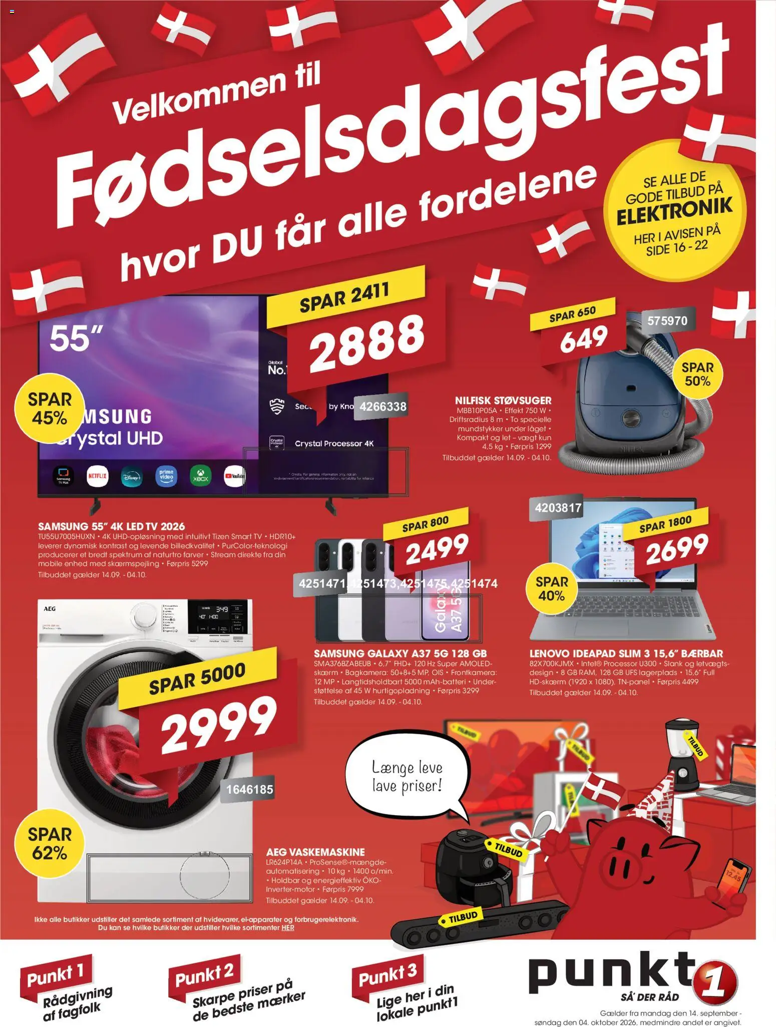 Punkt1 tilbudsavis – gyldig fra 14/09/2026 | Side: 1