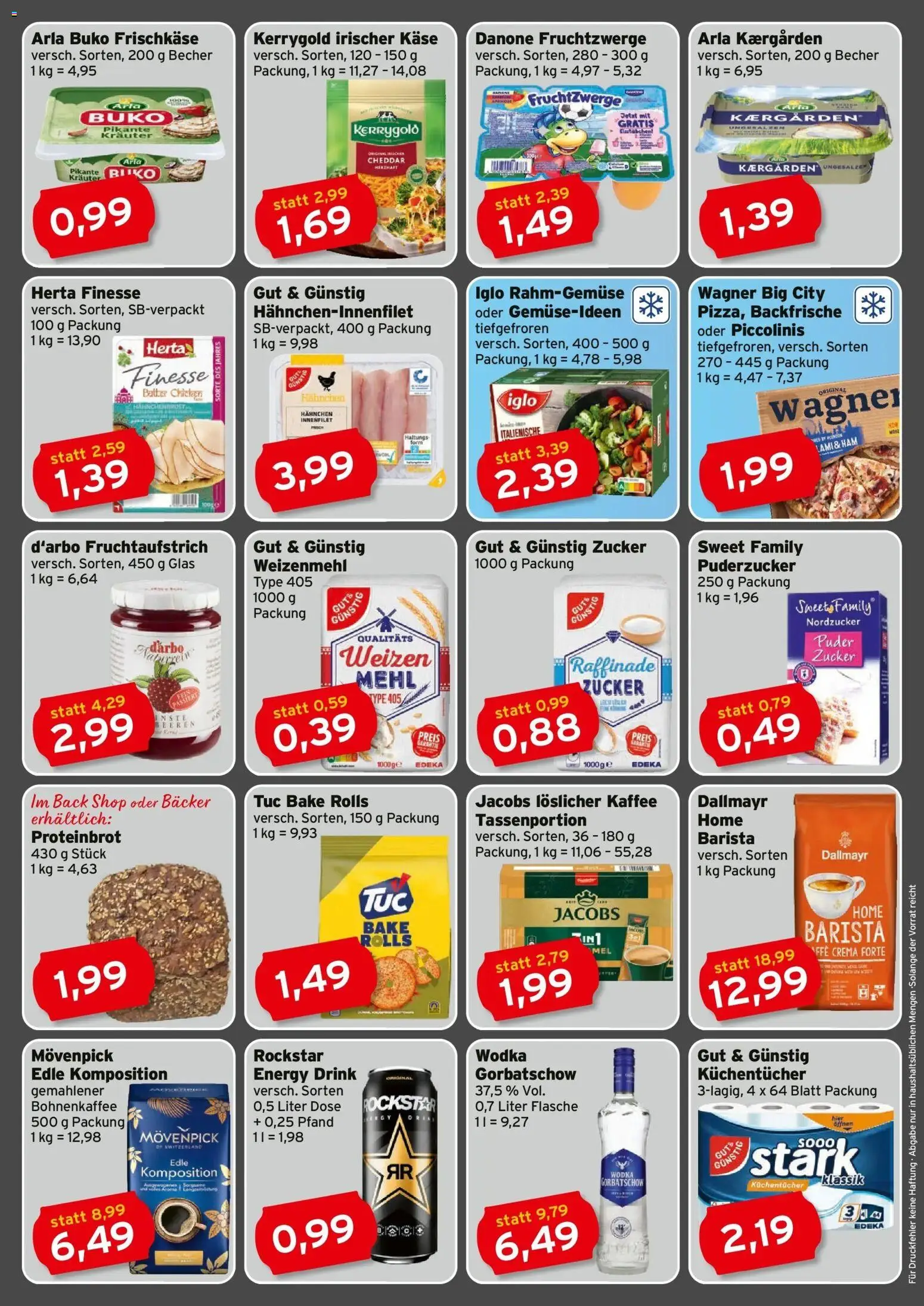 CAP Markt Prospekt Güstrow – gültig ab 19.10.2026 | Seite: 2 | Produkte: Butter, Puder, Weizenmehl, Zucker