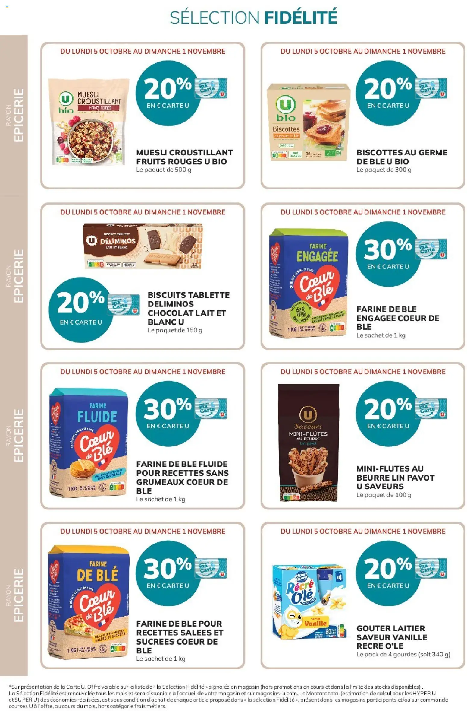 {H1} | Page: 10 | Produits: Farine de ble, Farine fluide, Farine, Pavot