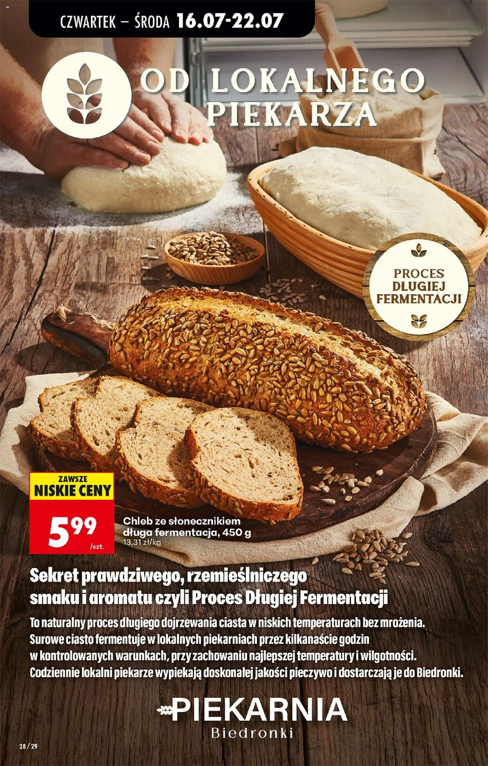 Biedronka gazetka od czwartku od 16.07.2026 | Strona: 40 | Produkty: Pieczywo, Ciasto, Chleb