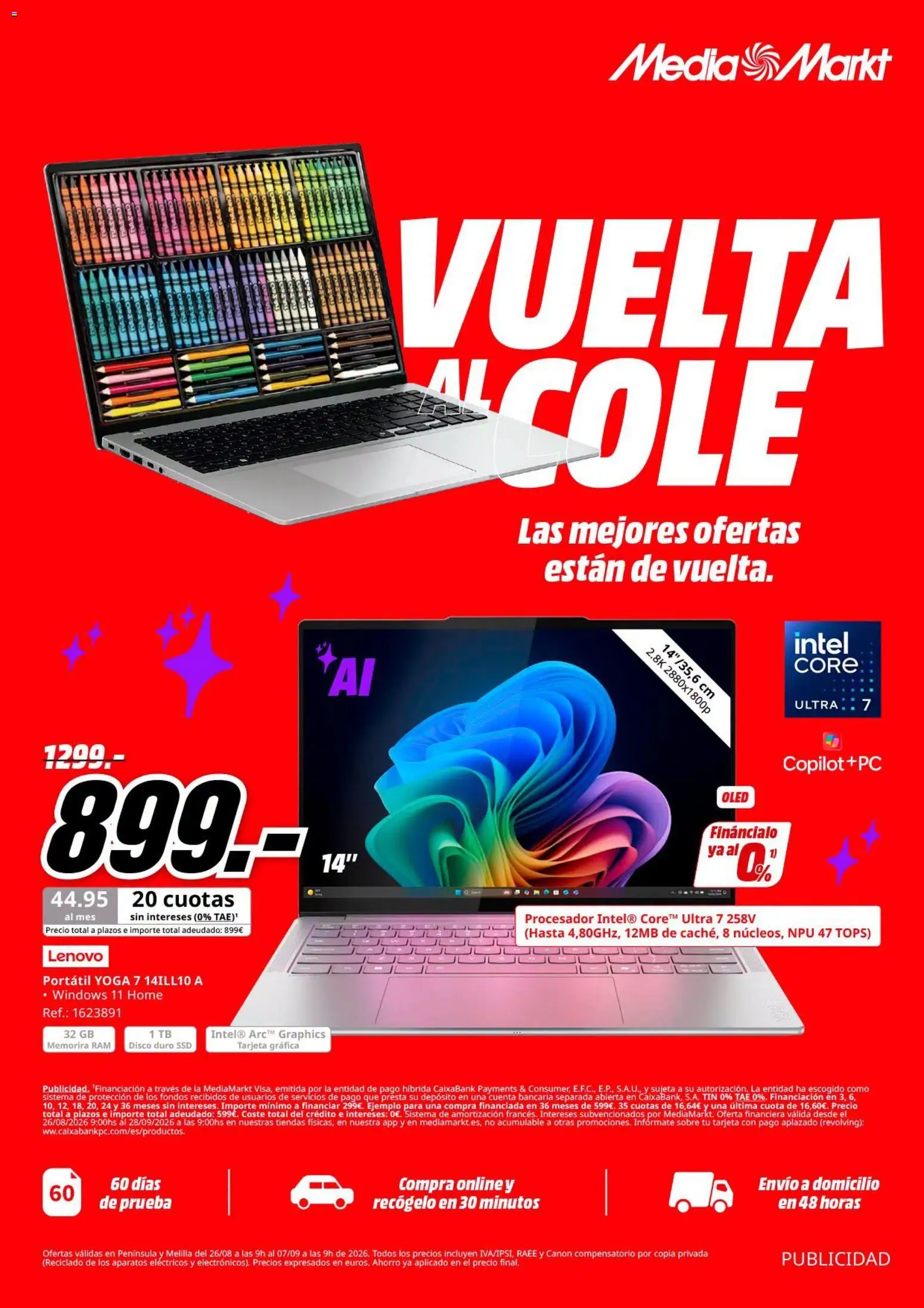 Media Markt Vuelta al Cole │ válido desde el 26/08/2026 | Página: 1 | Productos: Portátil, Disco
