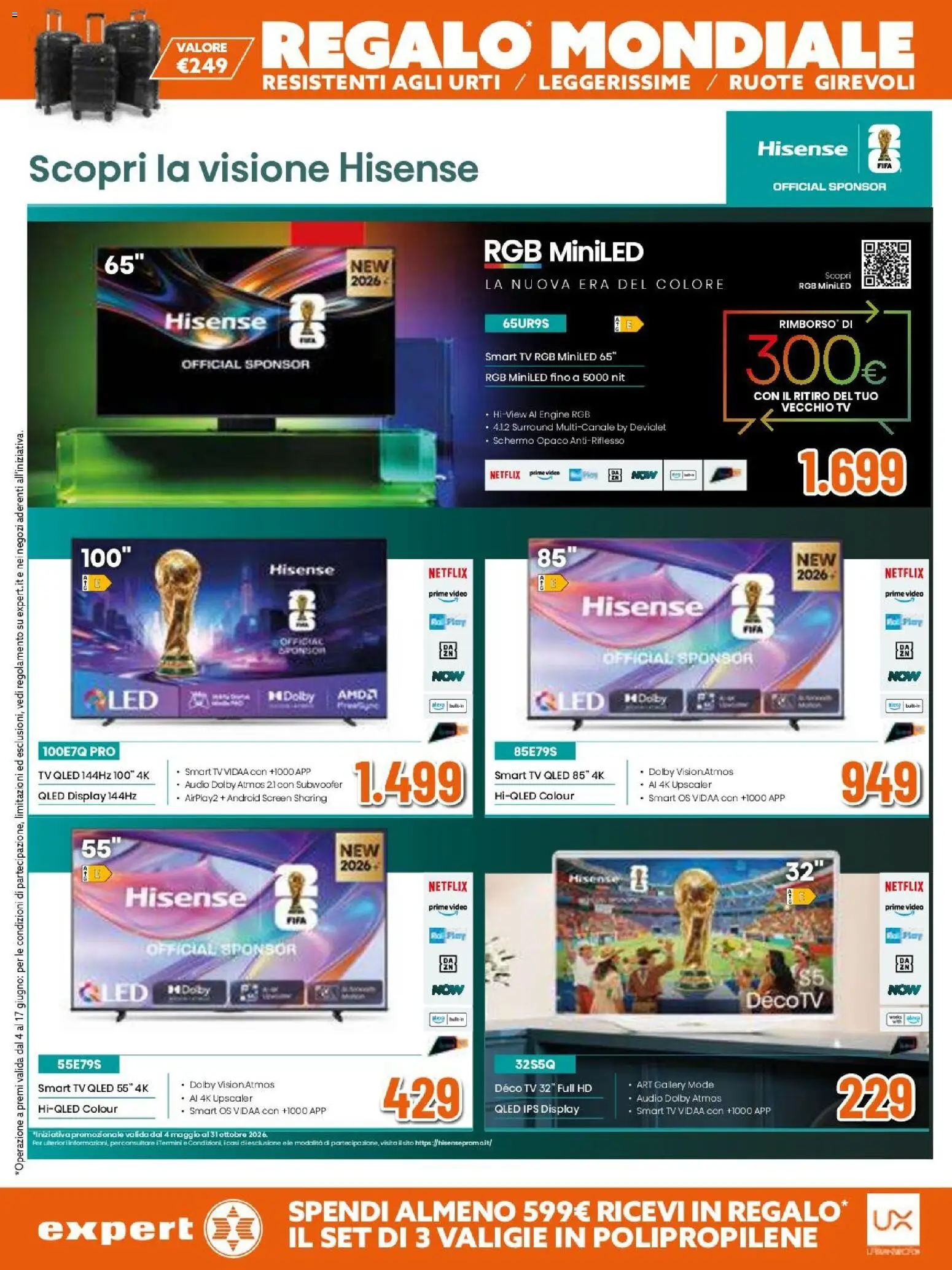 Volantino Expert del 04.06.2026 | Pagina: 10 | Prodotti: Schermo, smart TV, TV, Video