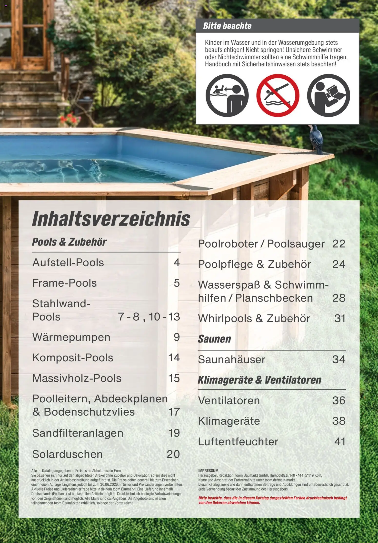 Toom Baumarkt - Pool, Sauna & Klima 2026 – gültig ab 14.03.2026 | Seite: 3 | Produkte: Wasser