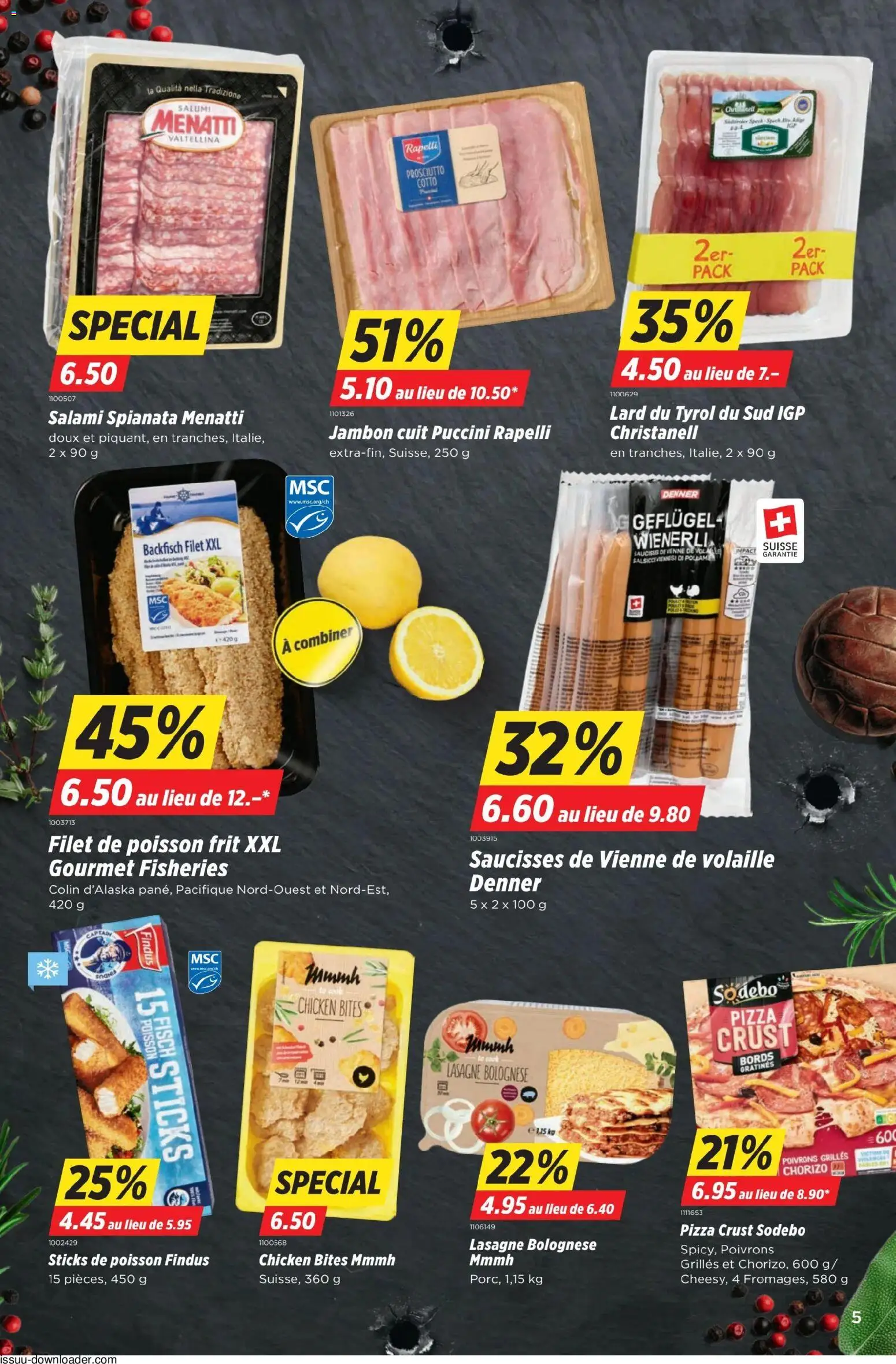 Denner aktionen FR – gültig ab 04.06.2026 | Seite: 5 | Produkte: Salami, Pizza
