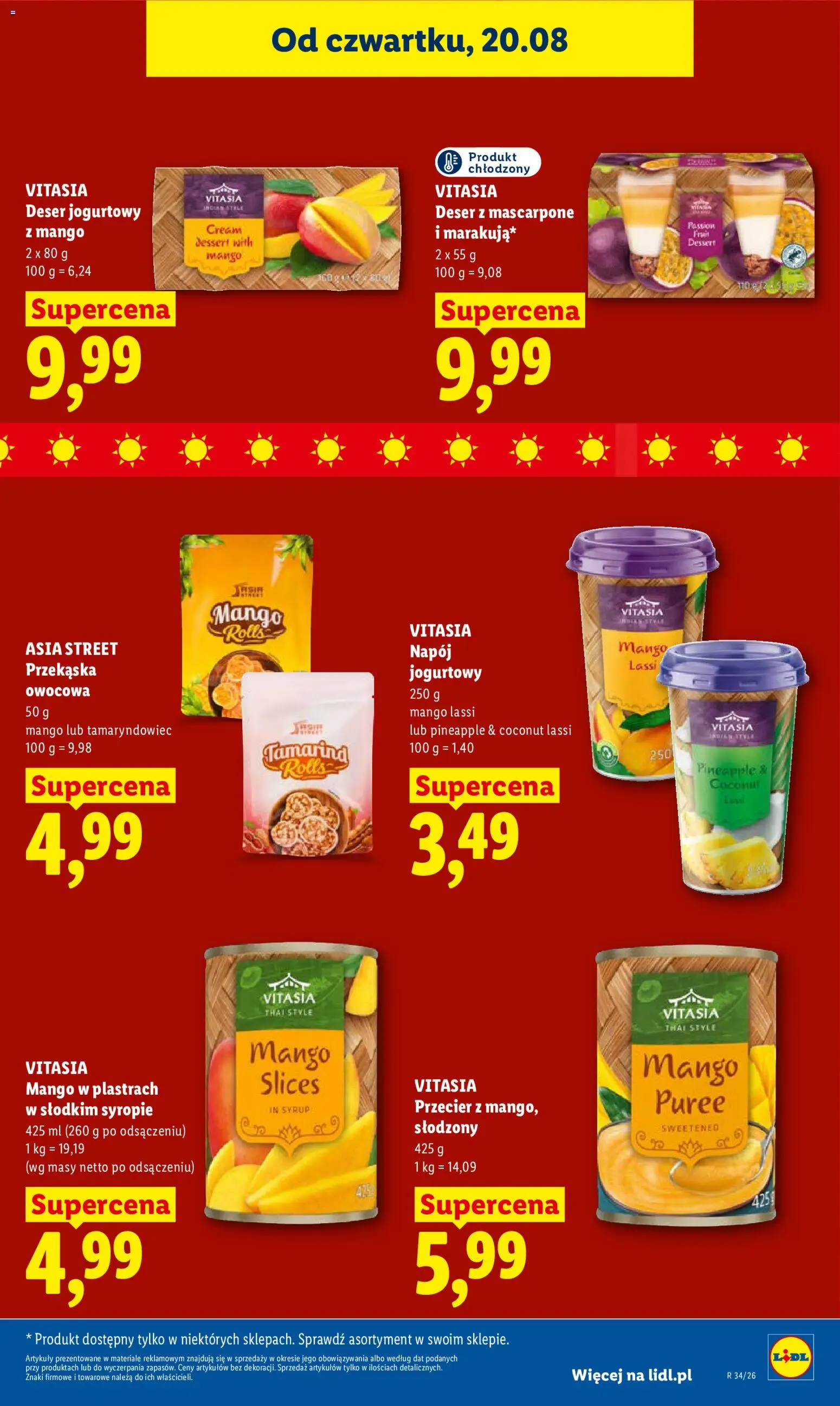 Lidl Polsko leták od 20.08.2026 | Strana: 51 | Produkty: Mango, Mango lassi, Mascarpone, Tamarind