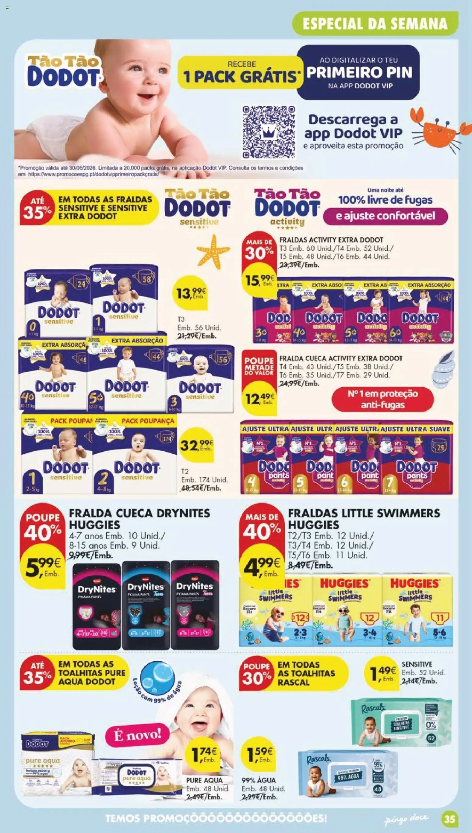 Pingo Doce folheto │ válido de 19.05.2026 | Página: 39 | Produtos: Agua, Fraldas