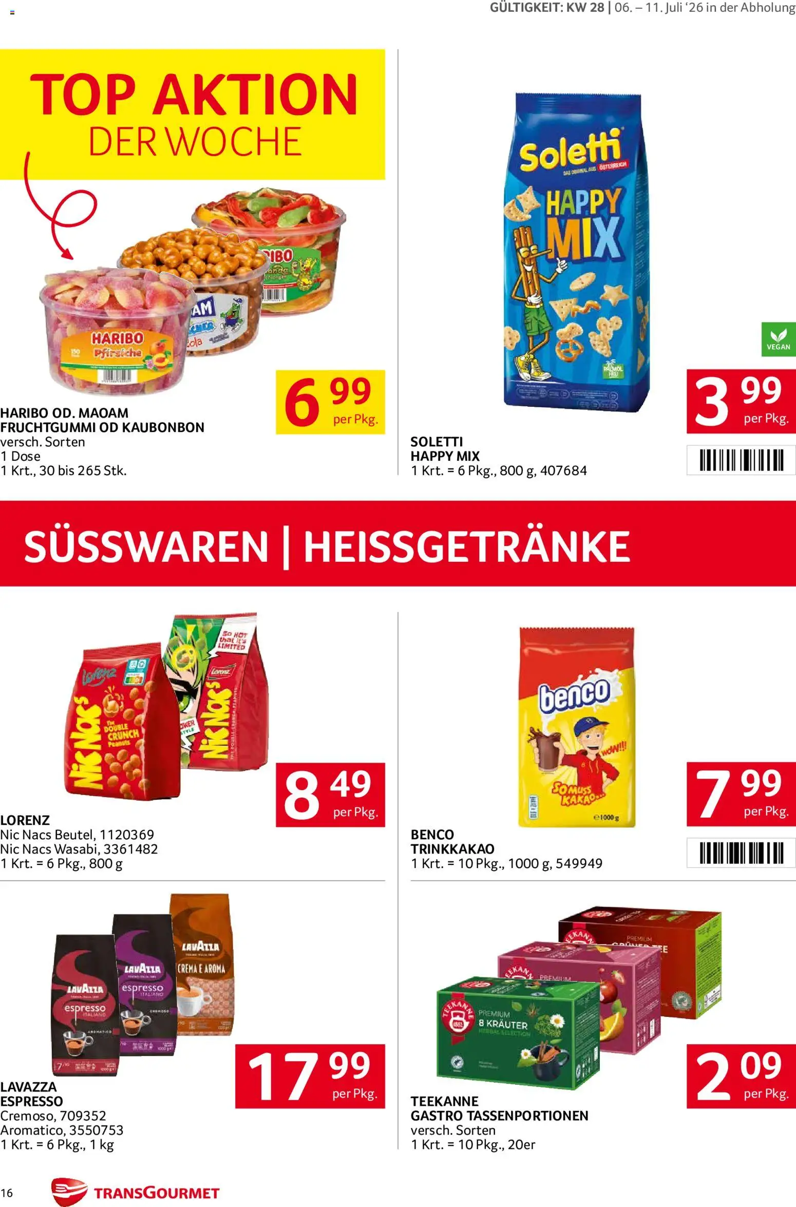 Transgourmet Flugblatt gültig ab 06.07.2026 | Seite: 16