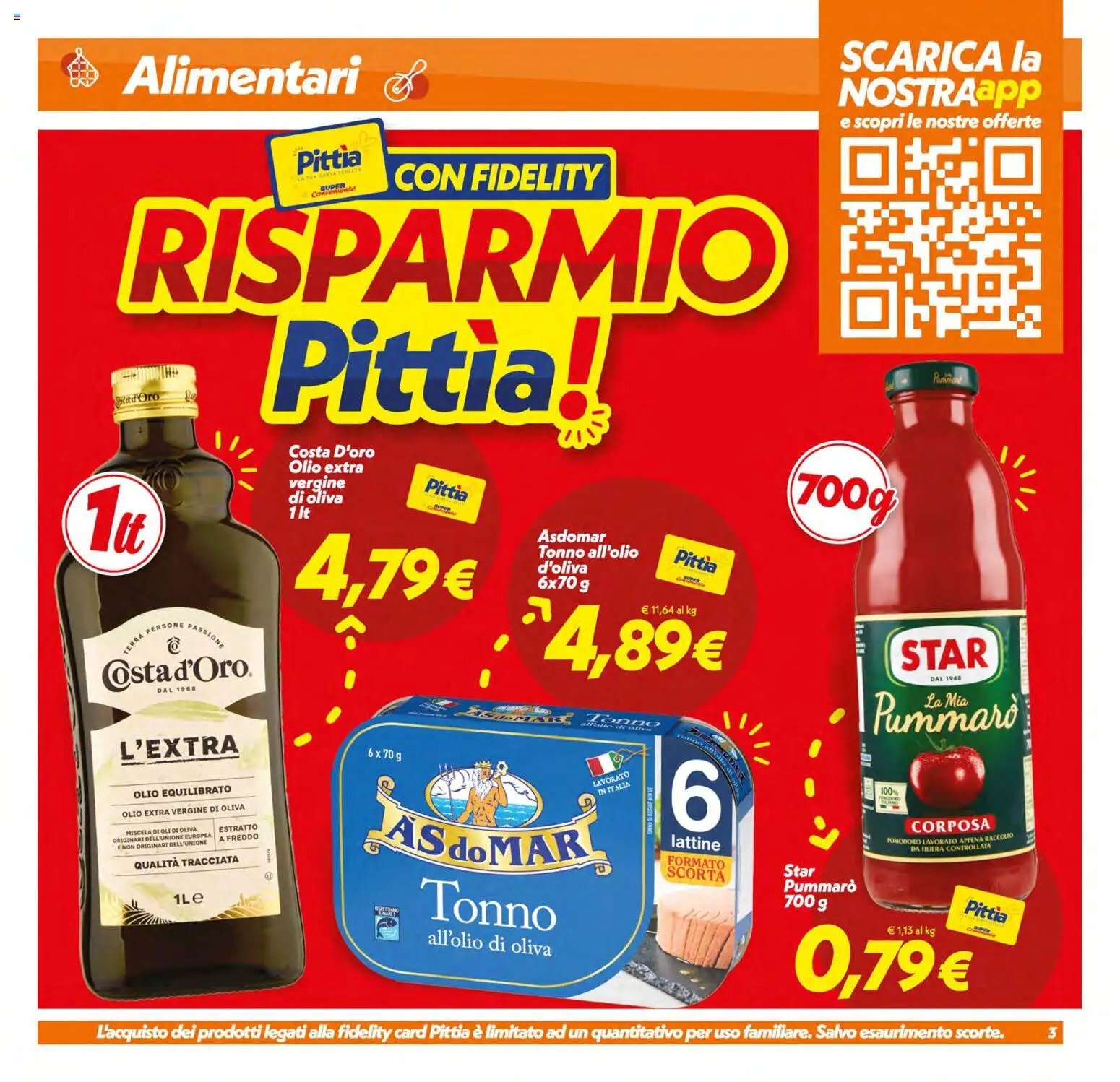 Volantino SuperConveniente del 11/09/2026 | Pagina: 3 | Prodotti: Pomodoro, Olio, Tonno, Olio extra vergine