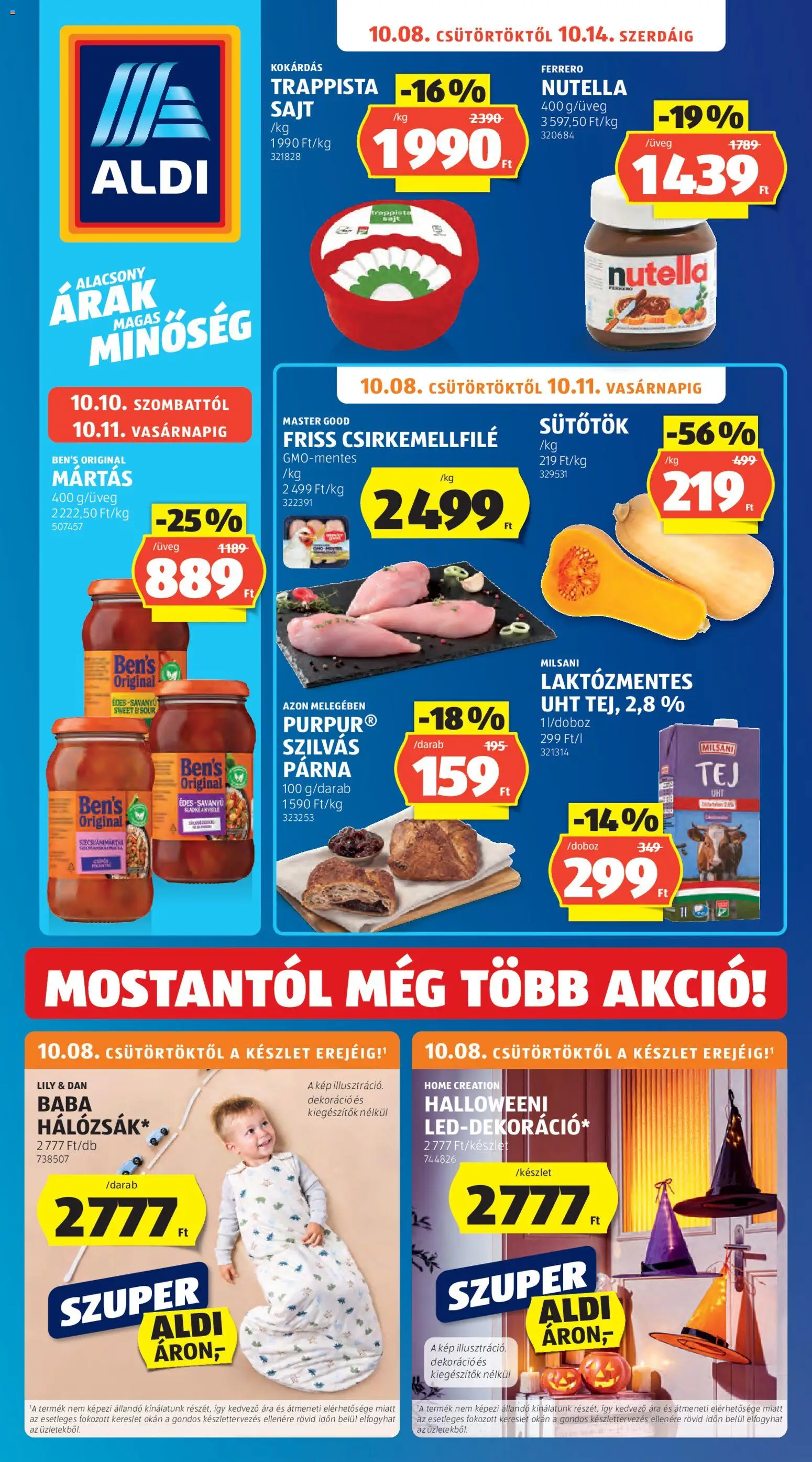 Aldi akciós ujság - amely érvényes a következő dátumtól: 2026.10.08. | Oldal: 1