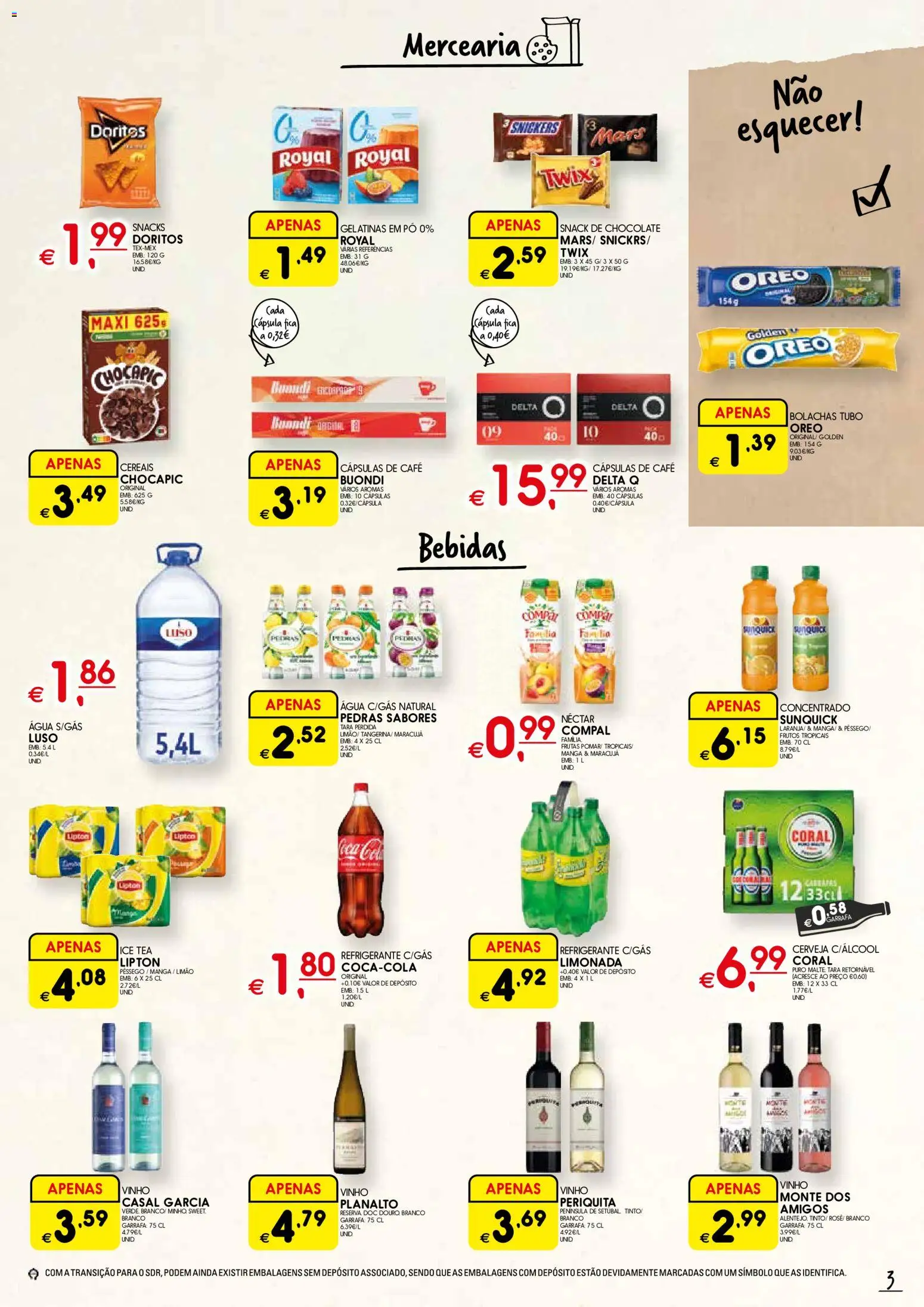 Meu Super Madeira │ válido de 30.04.2026 | Página: 3 | Produtos: Agua, Delta q, Chocolate, Cereais