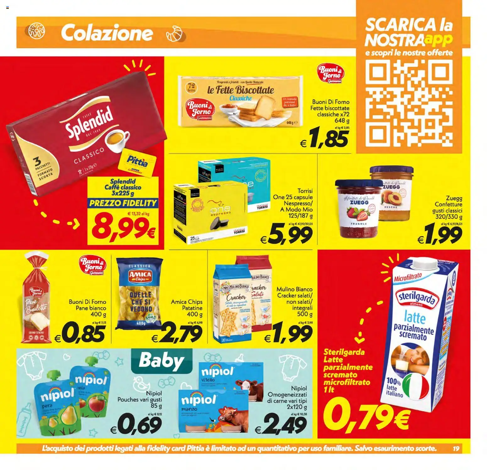 Volantino SuperConveniente del 21/07/2026 | Pagina: 19 | Prodotti: Pane, Caffè, Manzo, Latte