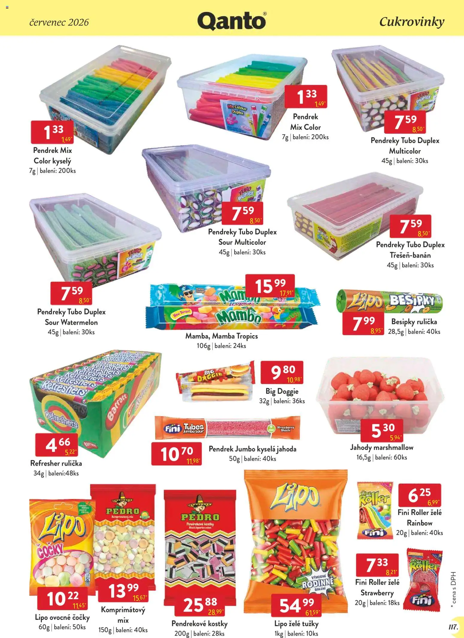 Astur & Qanto leták - Velkoobchod 07/2026 od 01.07.2026 | Strana: 117 | Produkty: Marshmallow, Jahody, Kostky