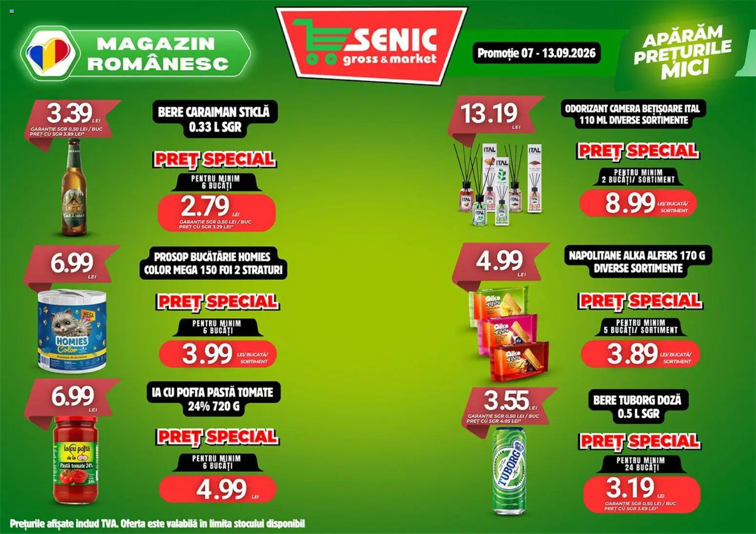 Noul catalog Senic – valabil de la 07.09.2026 | Pagină: 2 | Produse: Cameră, Bucătărie, Mici, Napolitane