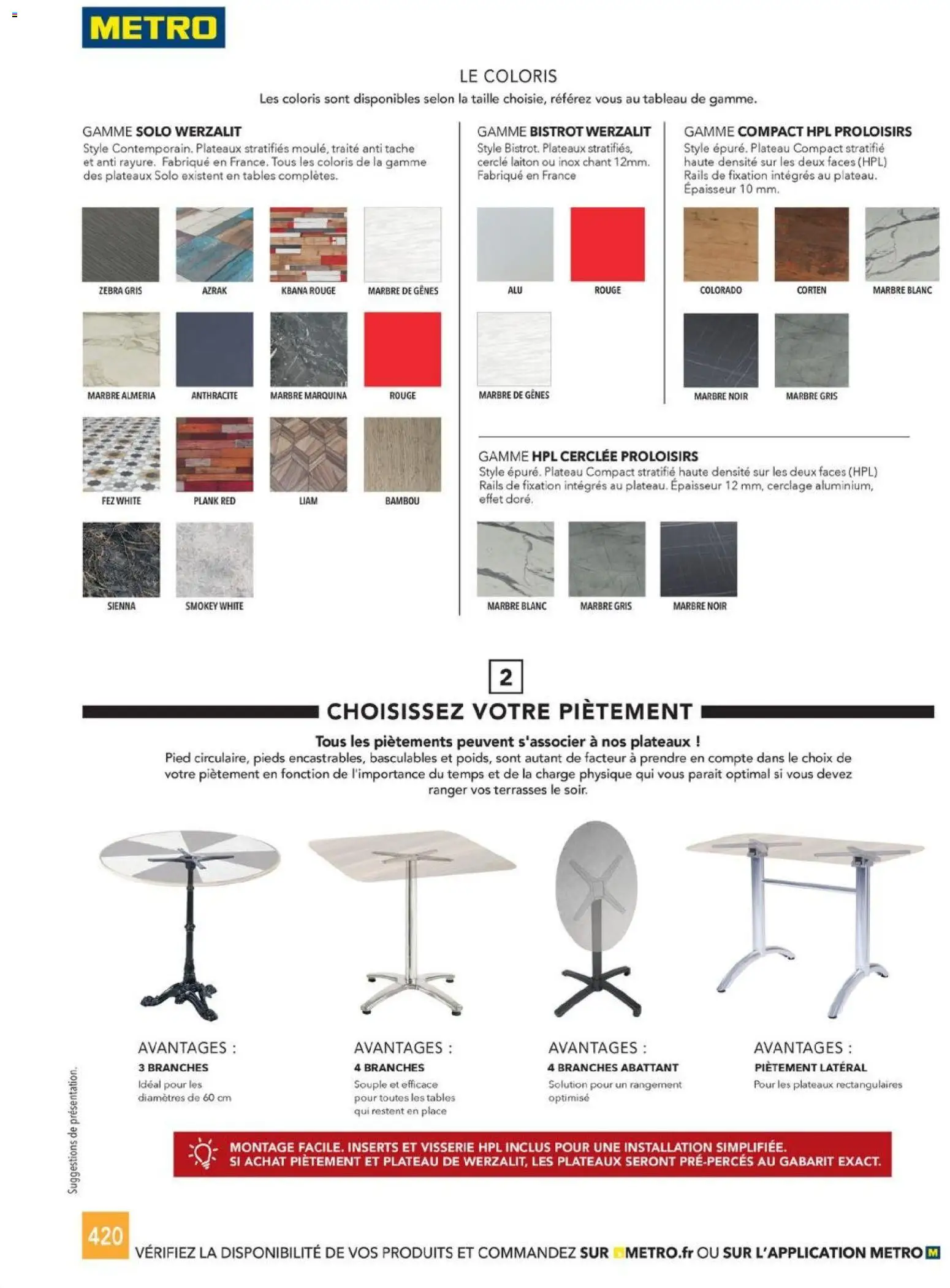 {H1} | Page: 420 | Produits: Plateau, Tableau, Bambou