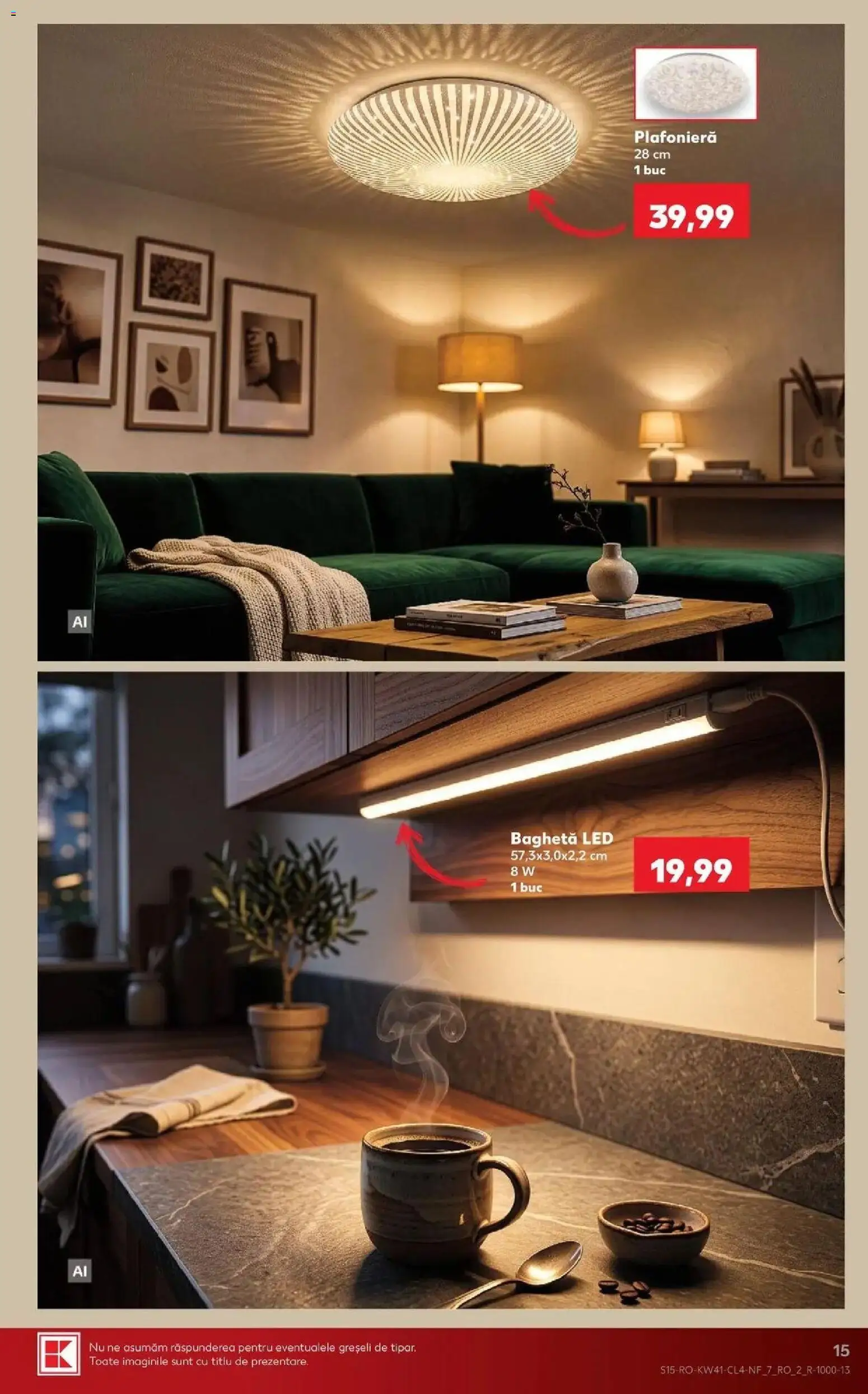 Kaufland Domnesti 07.10.2026 - Revista si Oferta | Pagină: 15 | Produse: Plafonieră, LED