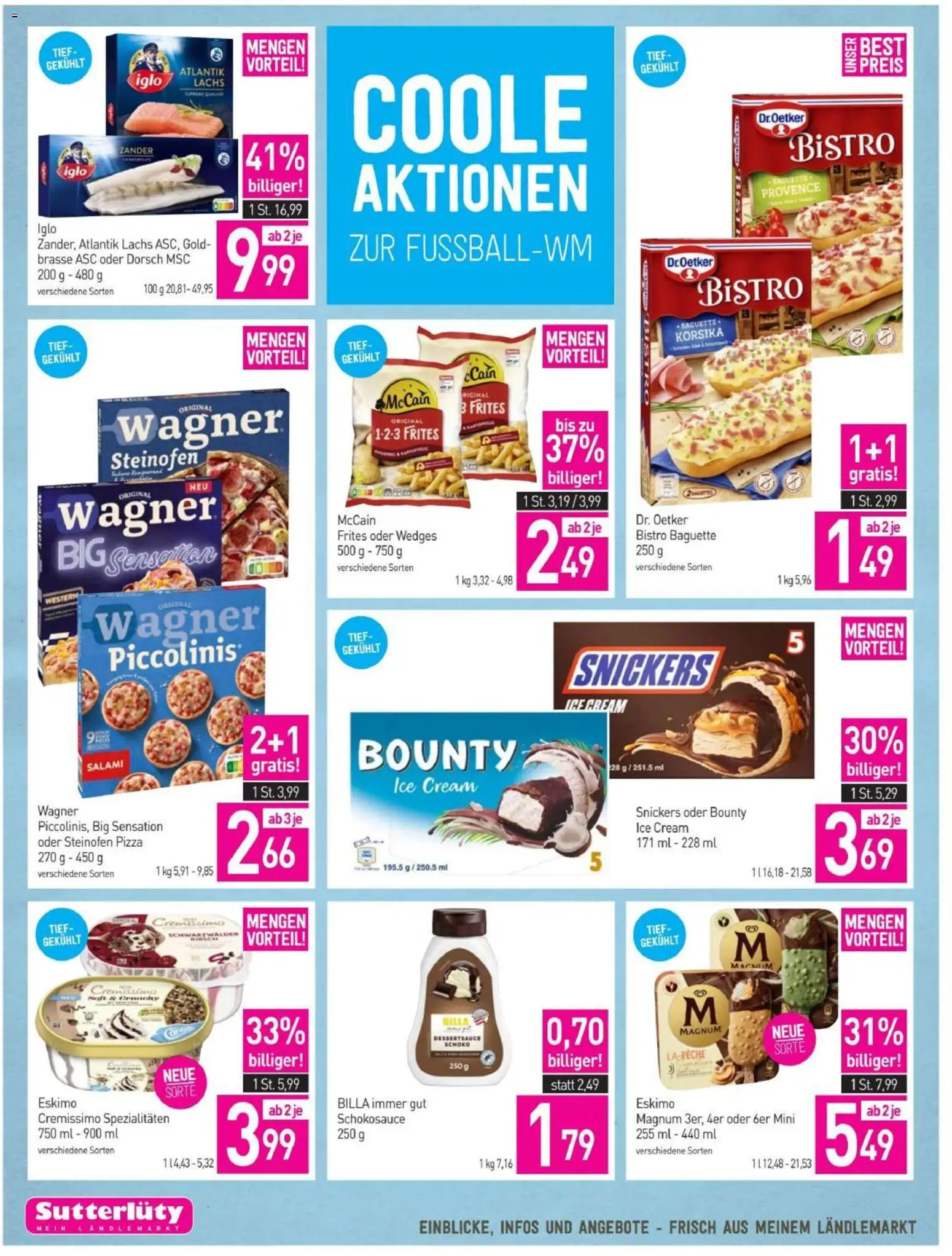 Sutterlüty Flugblatt gültig ab 18.06.2026 | Seite: 18 | Produkte: Jääkaappipakastin, Salami, Pizza