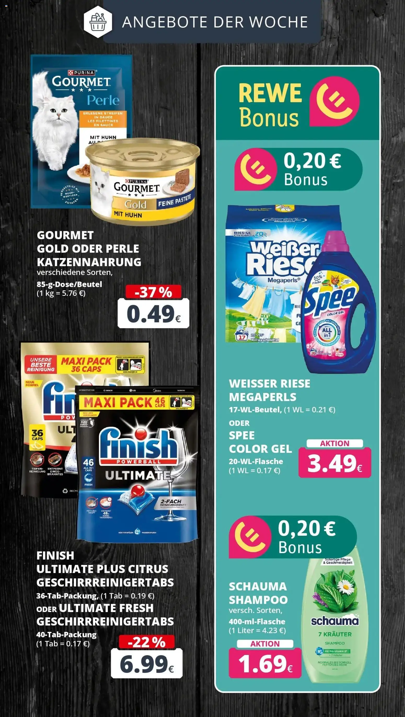 REWE Prospekt ab 14.09.2026 zum Blättern » Angebote | Seite: 9 | Produkte: Siemens, Finish, Shampoo, Wasser