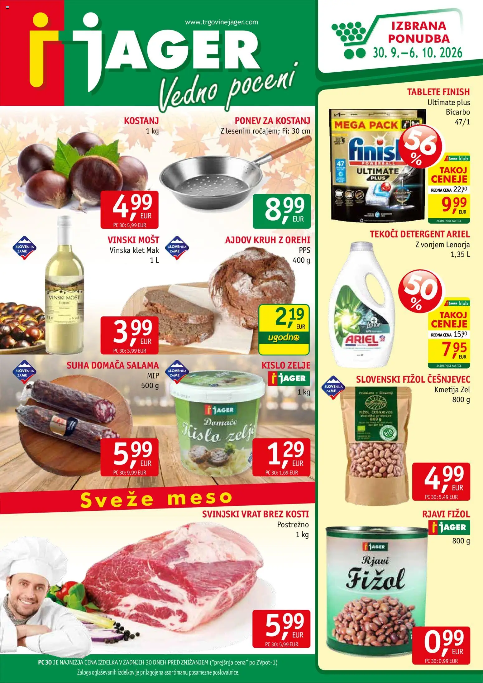 Novi Jager katalog ponudbe – veljaven od 30.09.2026 | Stran: 1