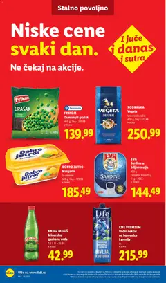 LIFE PREMIUM Voćni nektar od borovnice i aronije, Voćni nektar 1 l - pregled Lidl kataloga - važi od 14.05.2026 | Strana: 42 | Proizvode: Grašak, Podravka, Voda, Margarin