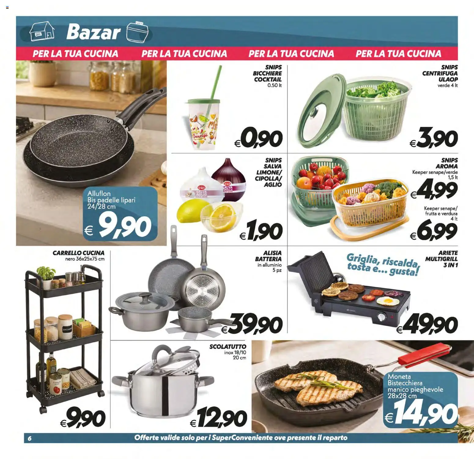 Volantino SuperConveniente del 19.05.2026 | Pagina: 31 | Prodotti: Centrifuga, Bistecchiera, Frutta, Carrello