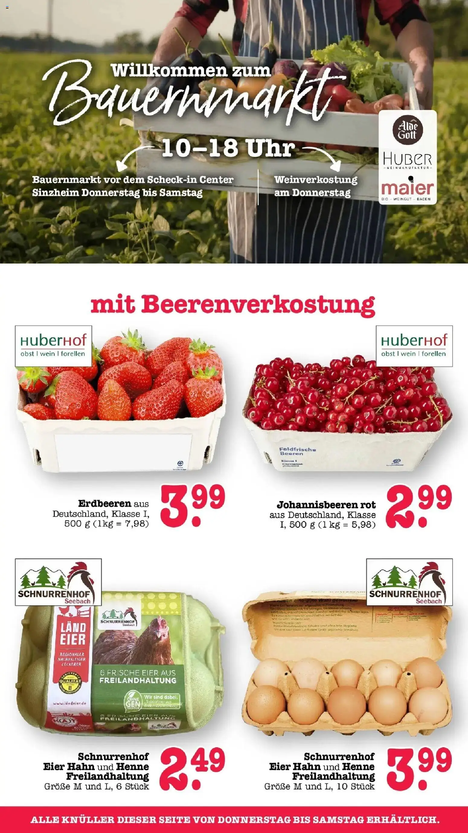 E center Prospekt Sinzheim – gültig ab 13.07.2026 | Seite: 74 | Produkte: Eier, Wein, Erdbeeren, Uhr