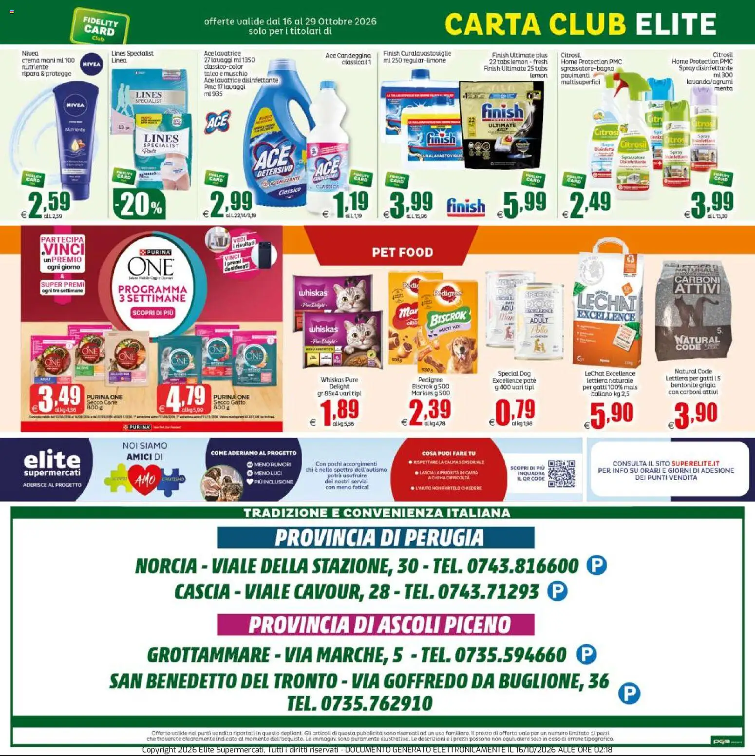 Volantino Elite Supermercati del 16/10/2026 | Pagina: 20