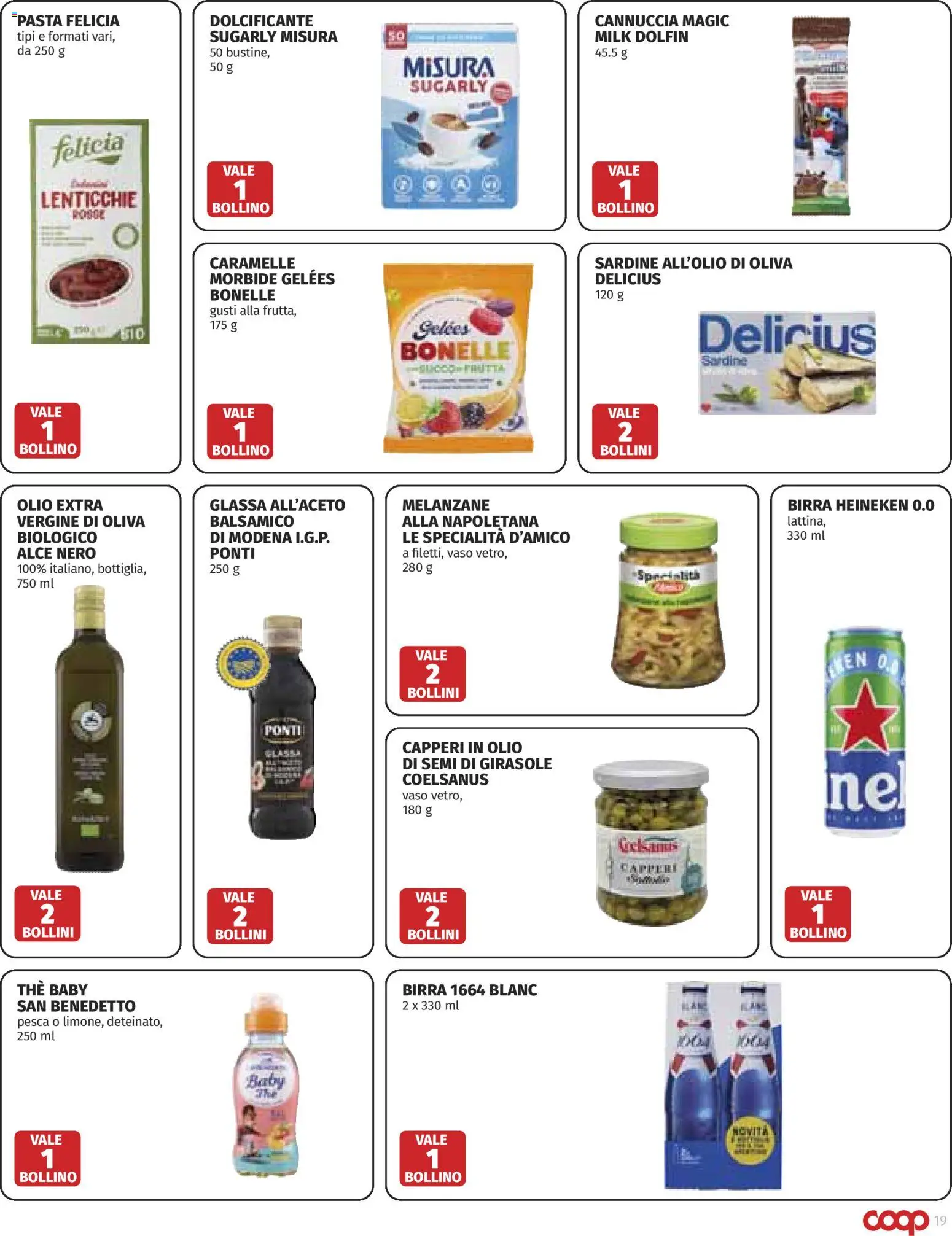 Volantino COOP del 25/06/2026 | Pagina: 19 | Prodotti: Olio, Pesca, The, Melanzane