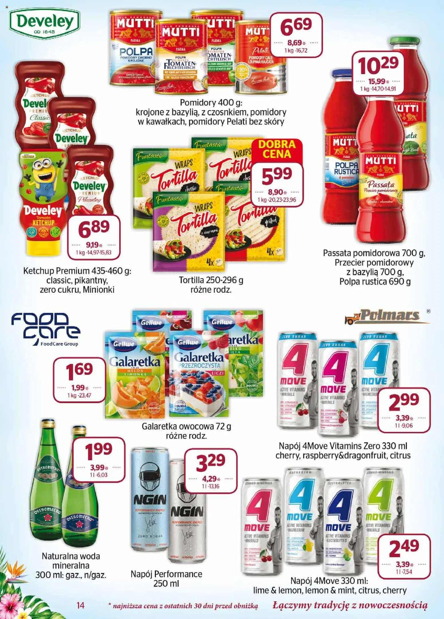 Społem gazetka od 01.07.2026 | Strona: 14 | Produkty: Ketchup, Przecier pomidorowy, Tortilla, Passata pomidorowa