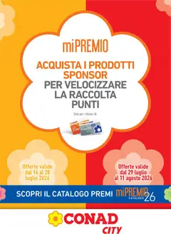 Anteprima del volantino Conad volantino Mi Premio City Lazio valido a partire dal 16/07/2026
