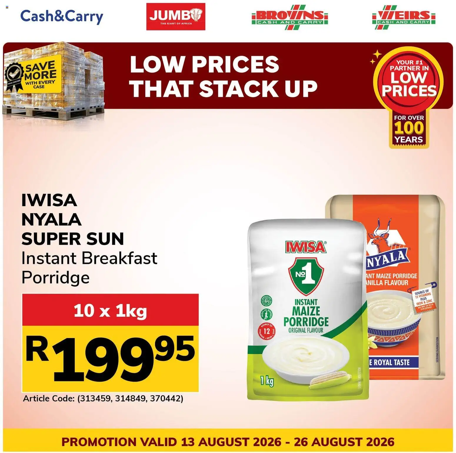 New Jumbo catalogue – valid from 13/08/2026 | Page: 4 | Products: Case, Iron, Breakfast, Vitamins