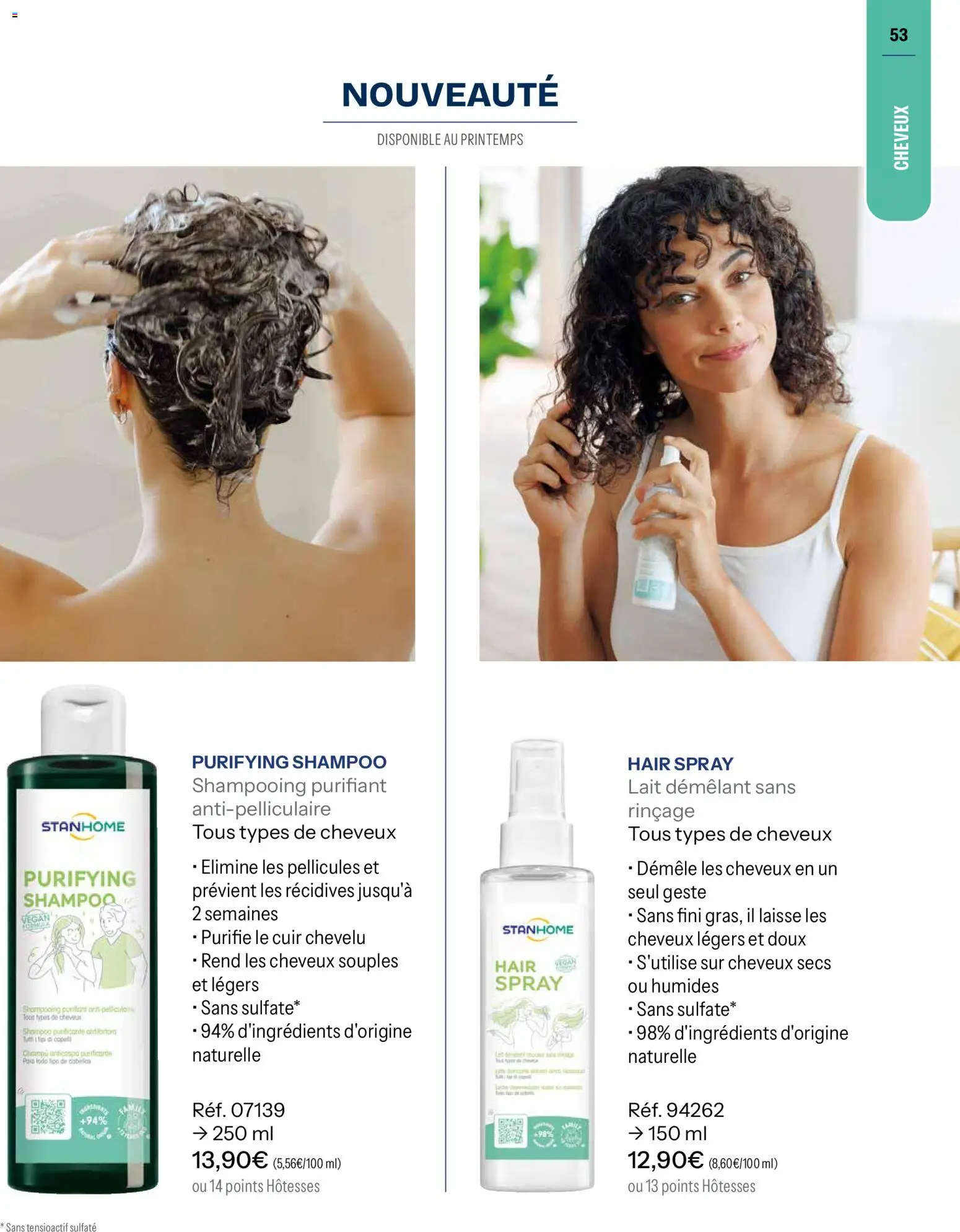 {H1} | Page: 53 | Produits: Shampooing, Lait