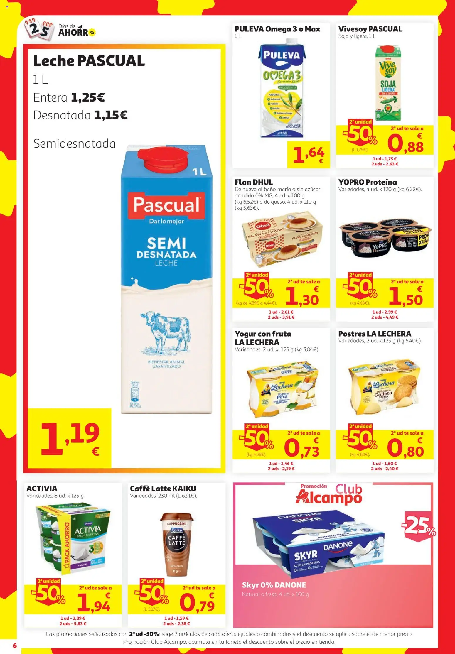 Alcampo Superstore │ válido desde el 24/09/2026 | Página: 6 | Productos: Skyr, Omega, Fruta, Yogur